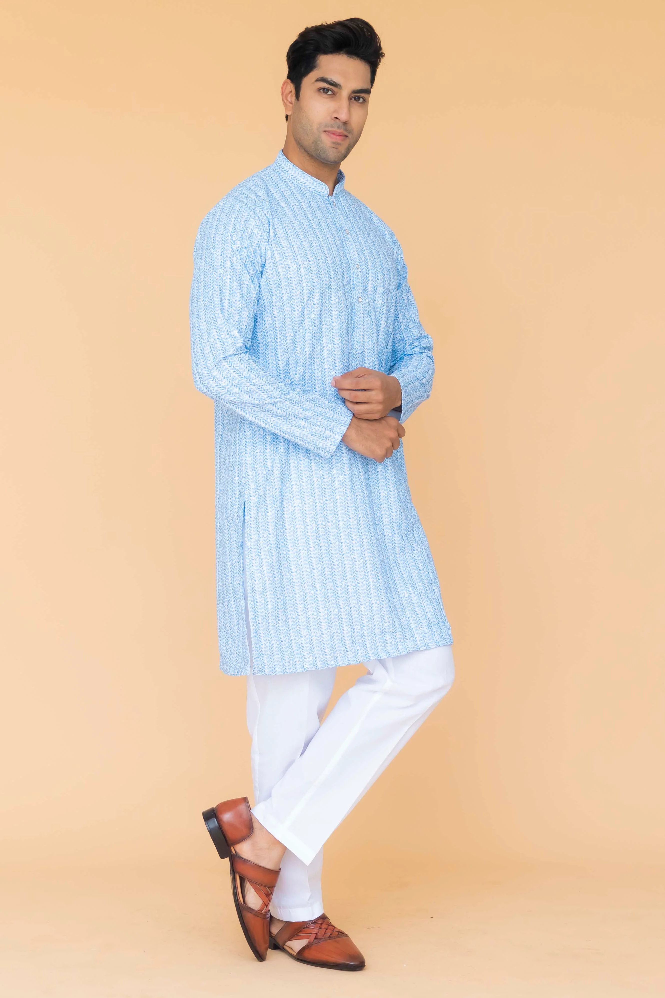 MLS PRINTED KURTA PAJAMA