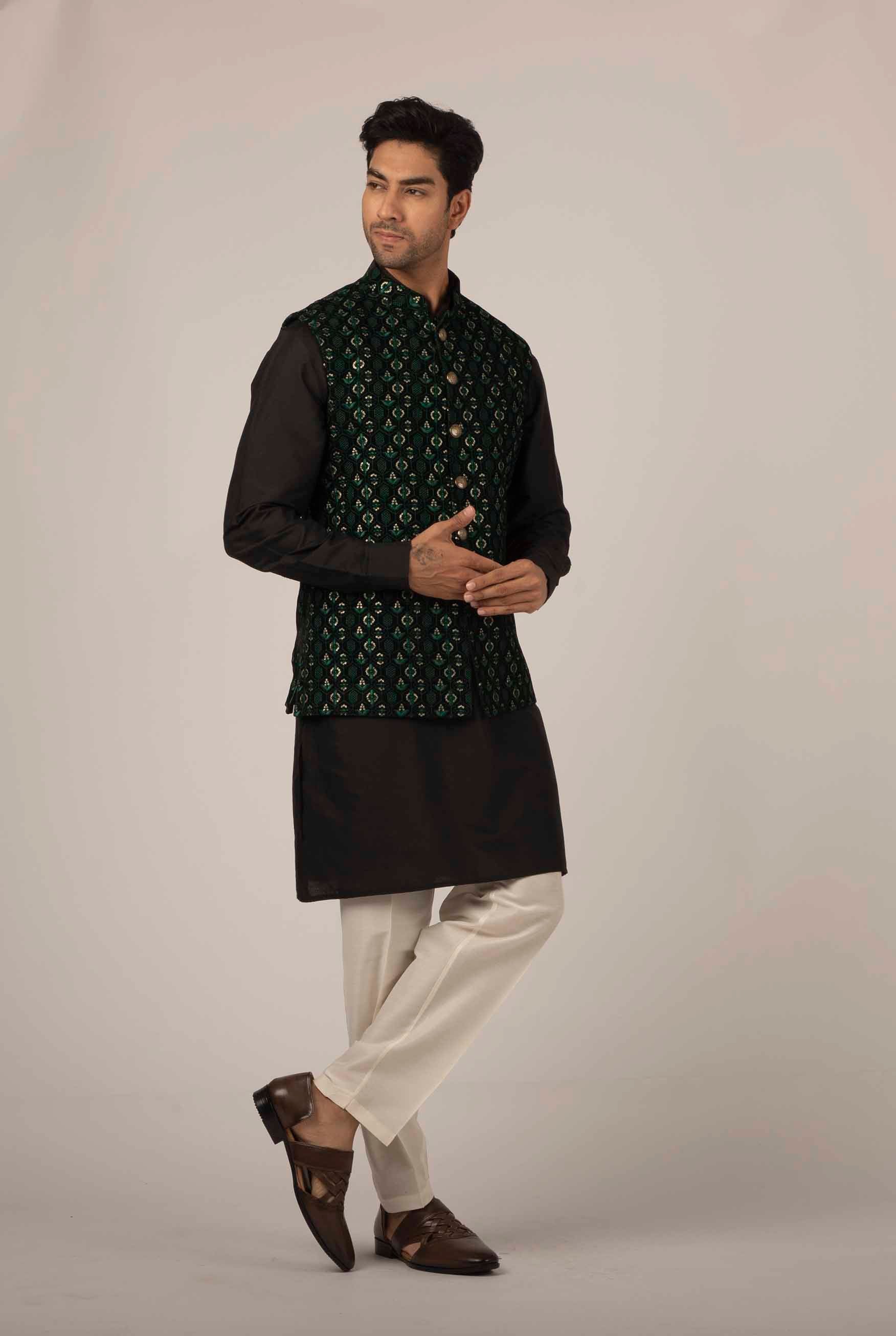 MLS VELVET NEHRU JACKET