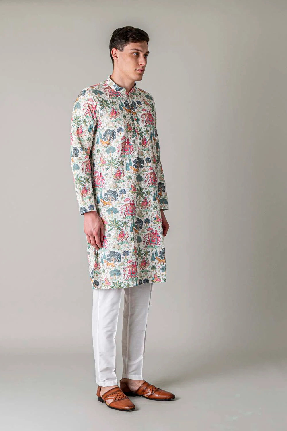 MLS PRINTED KURTA PAJAMA