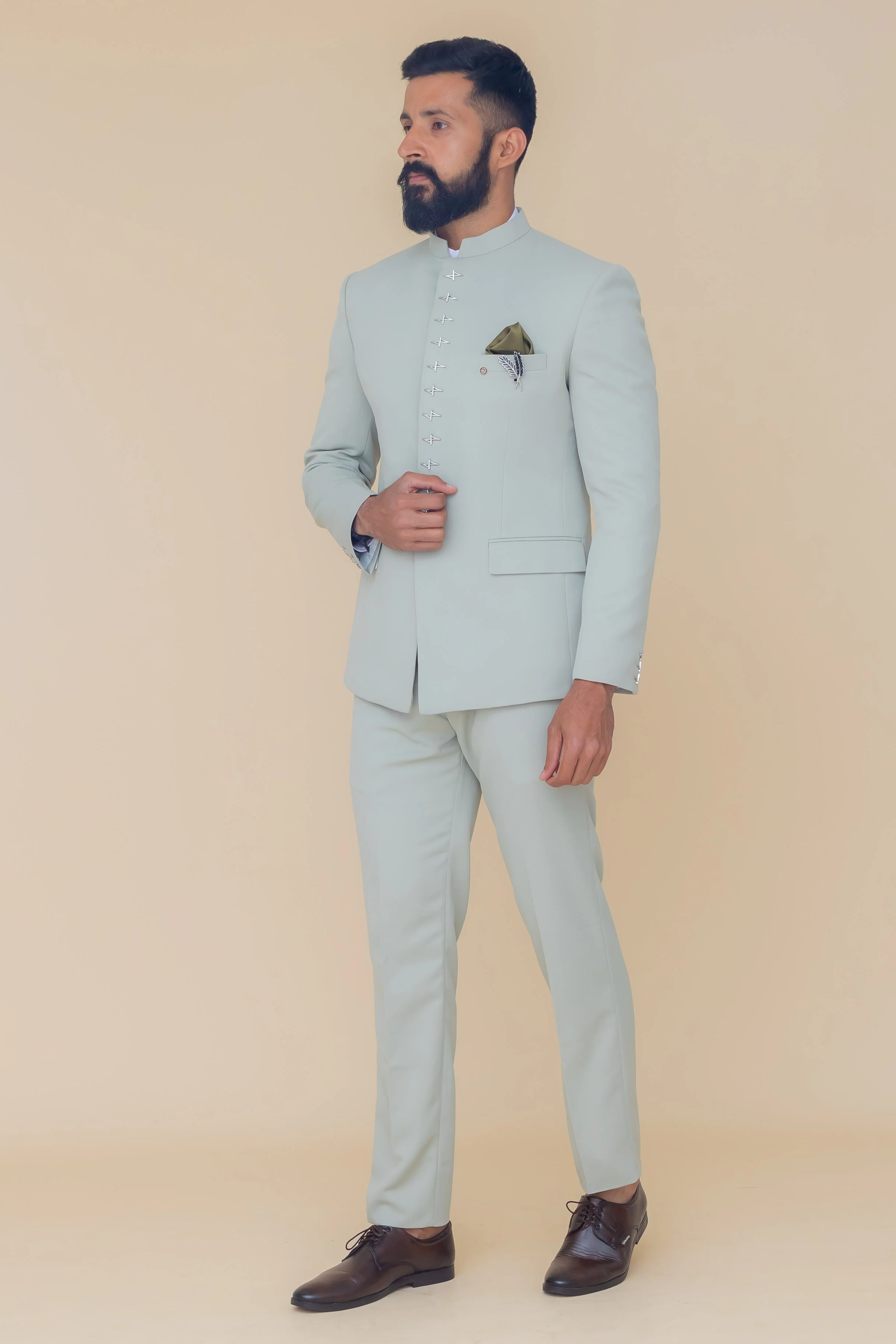 MLS PLAIN JODHPURI SUIT 2PCS