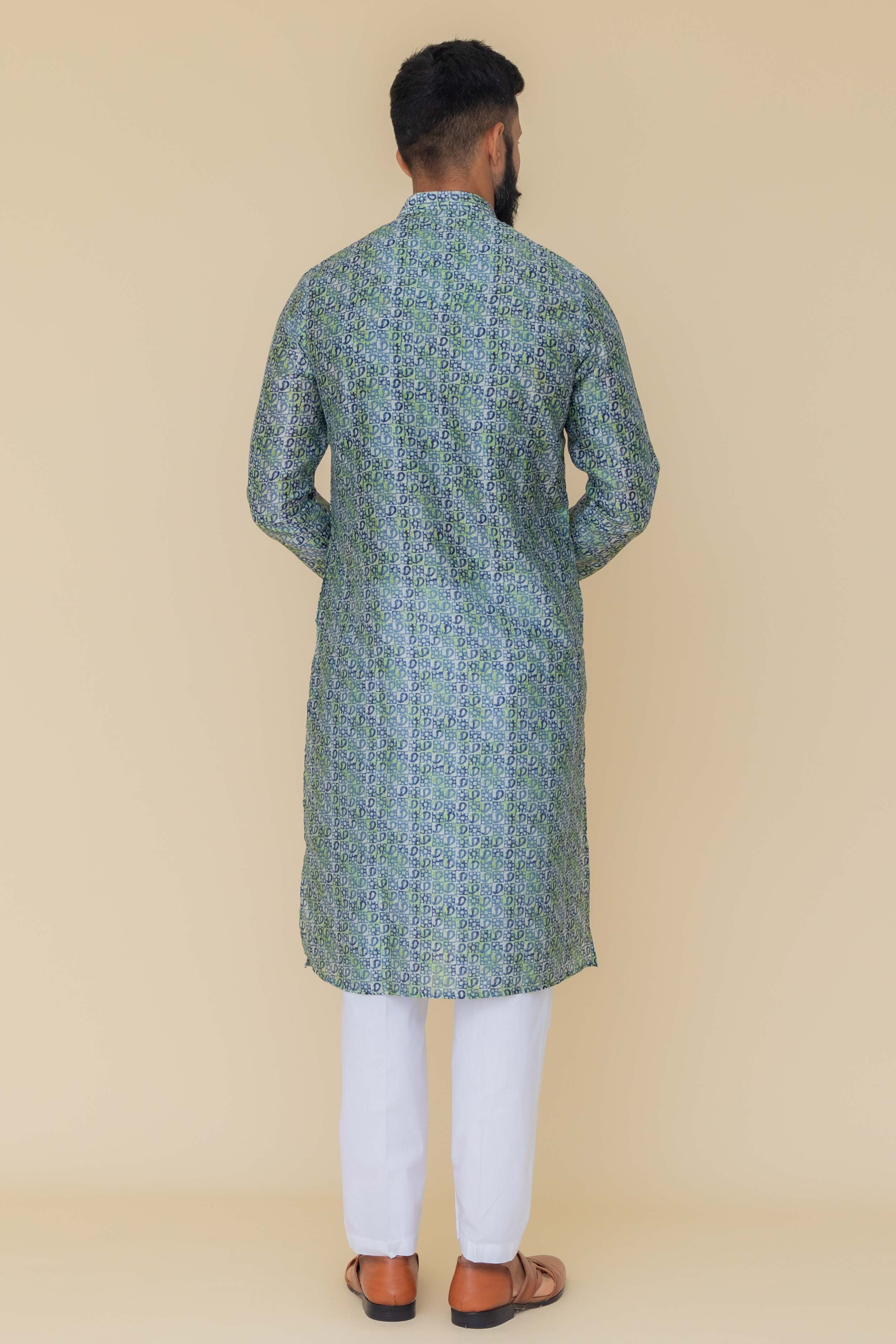 MLS PRINTED KURTA PAJAMA