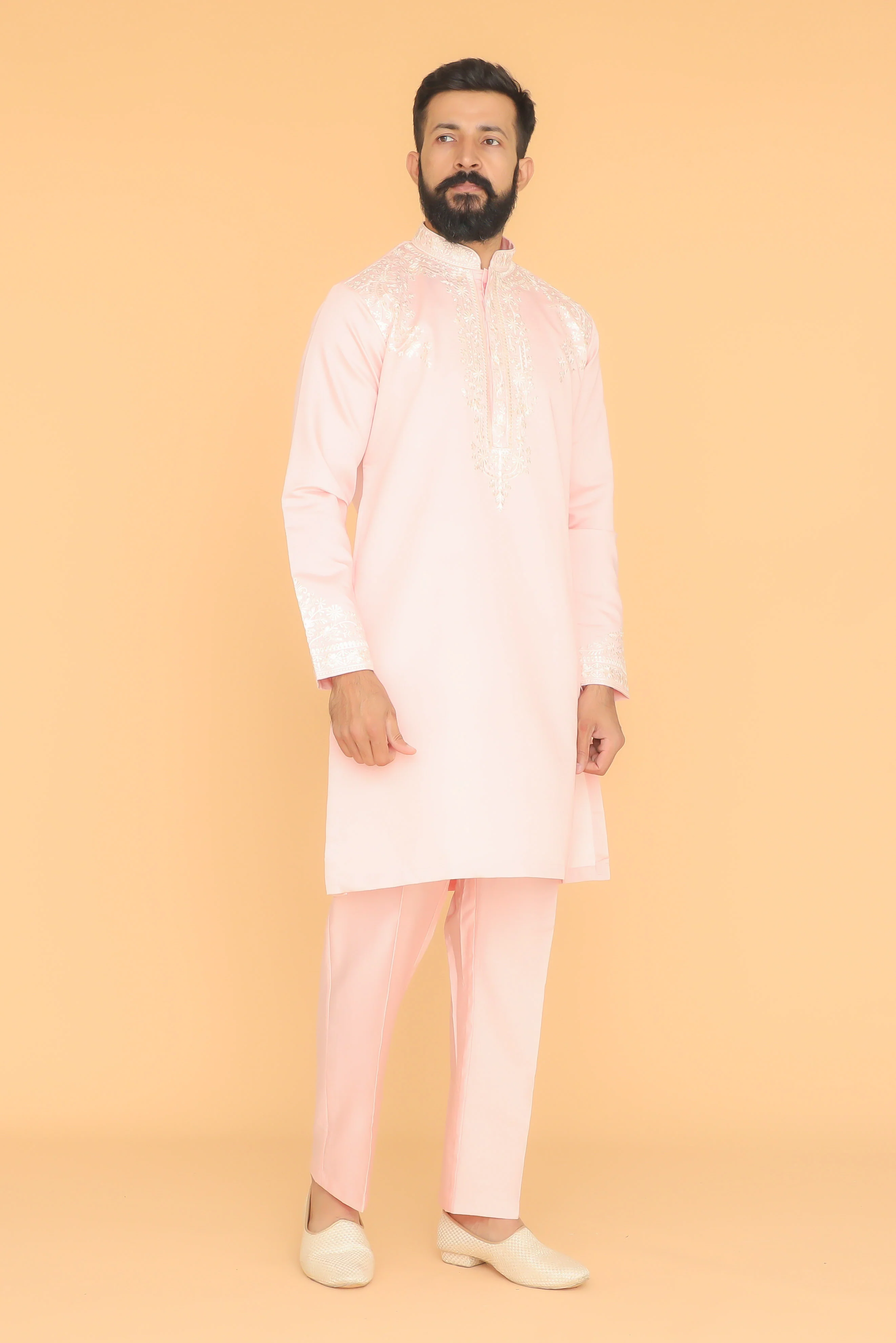 MLS EMBROIDERED KURTA PAJAMA