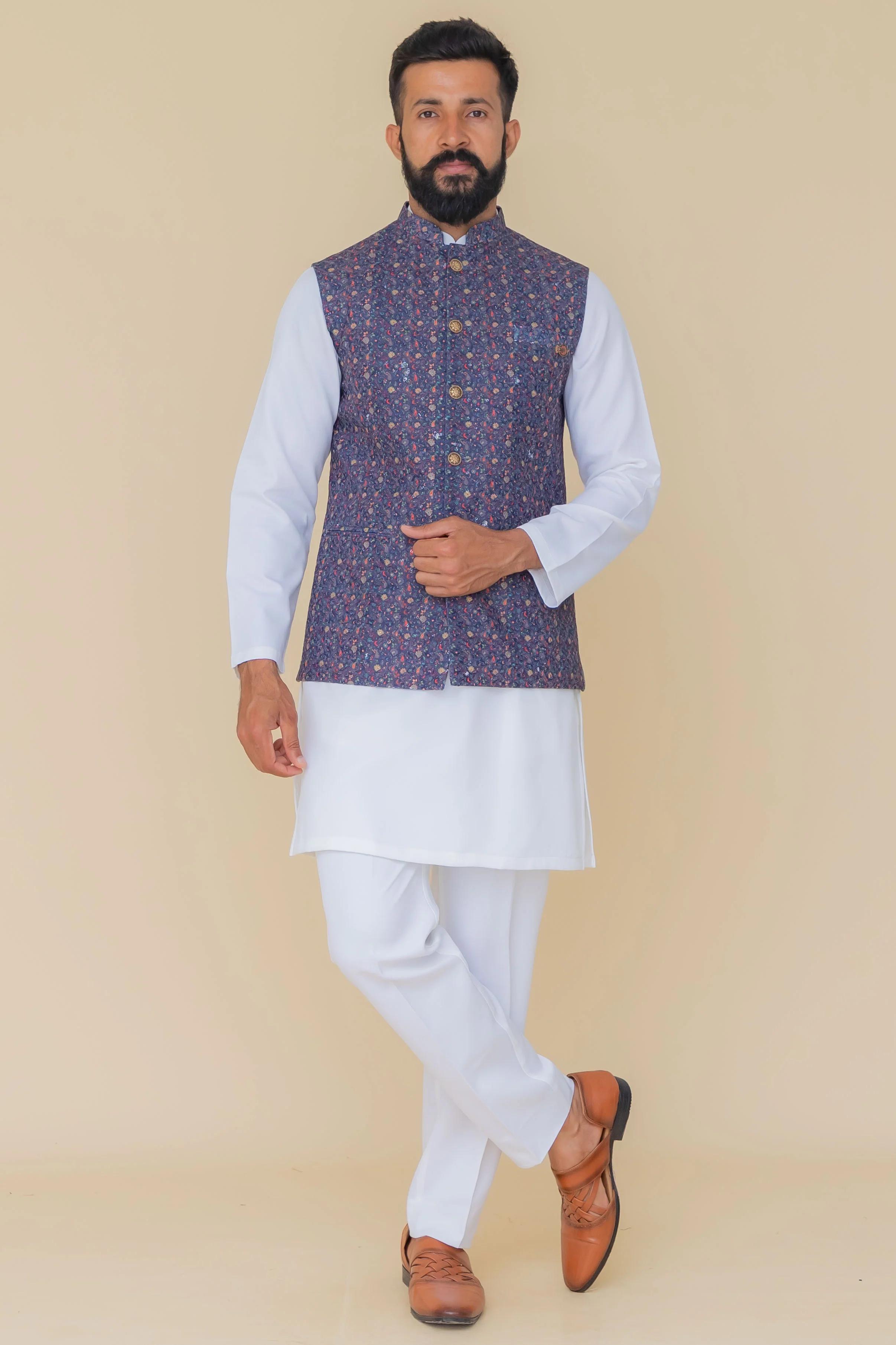 MLS EMBROIDERED JAWAHAR JACKET