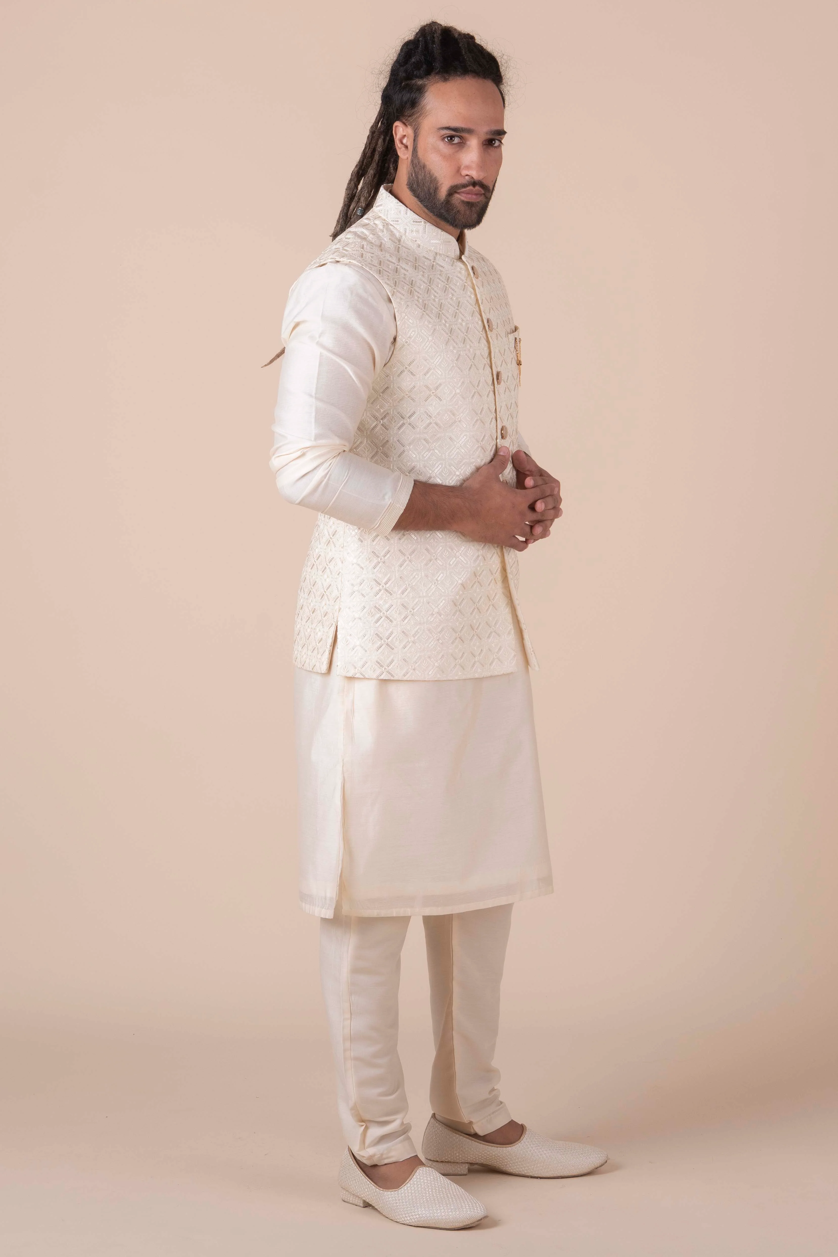 MLS KURTA JAWAHAR SET