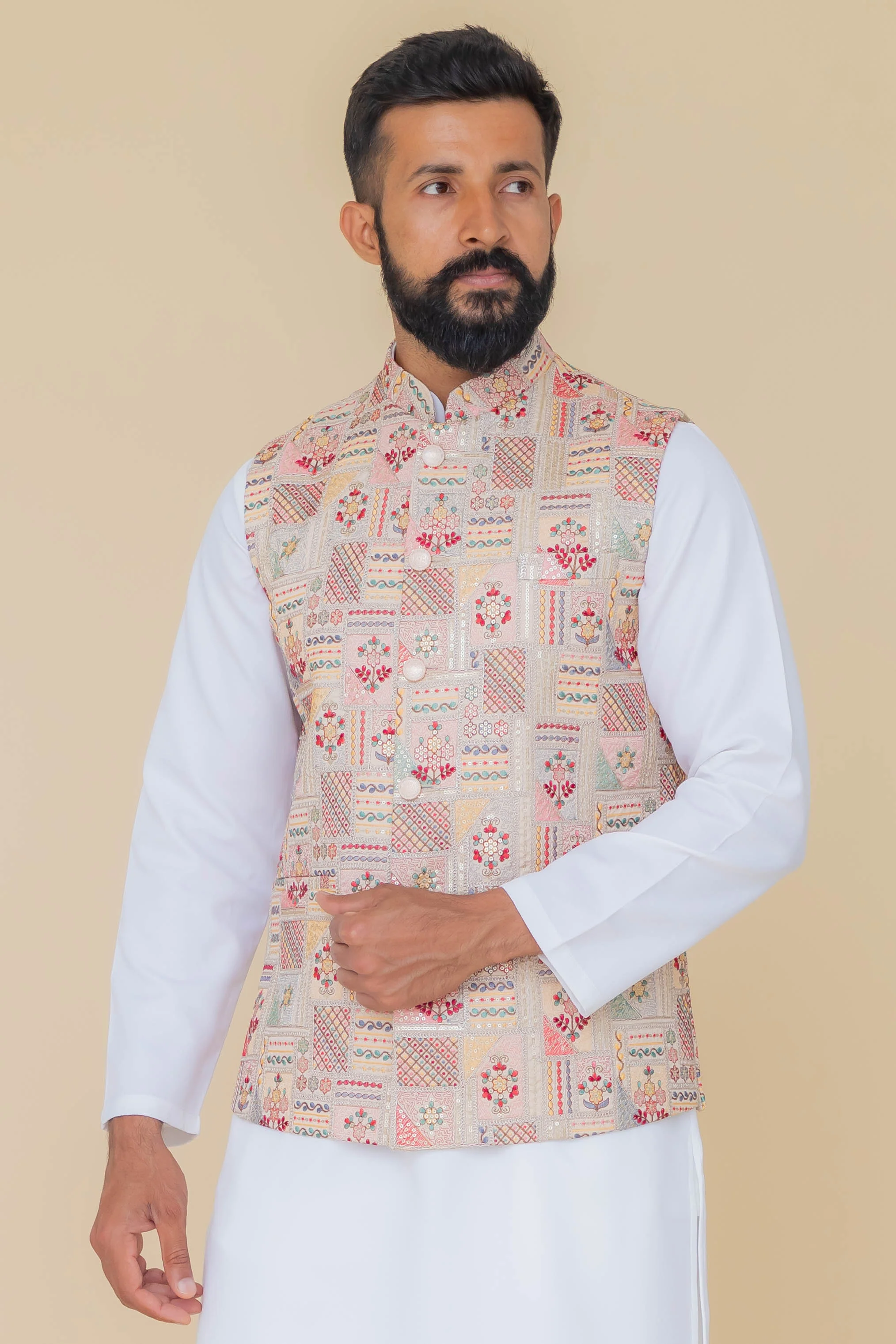 MLS EMBROIDERED JAWAHAR JACKET