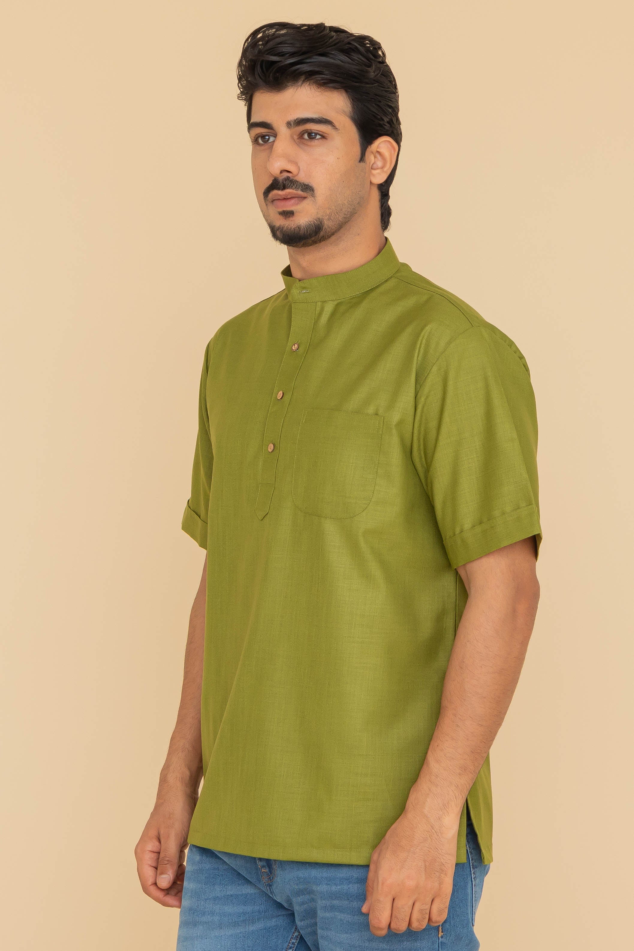 MLS SHORT KURTA HALF SLEEVES