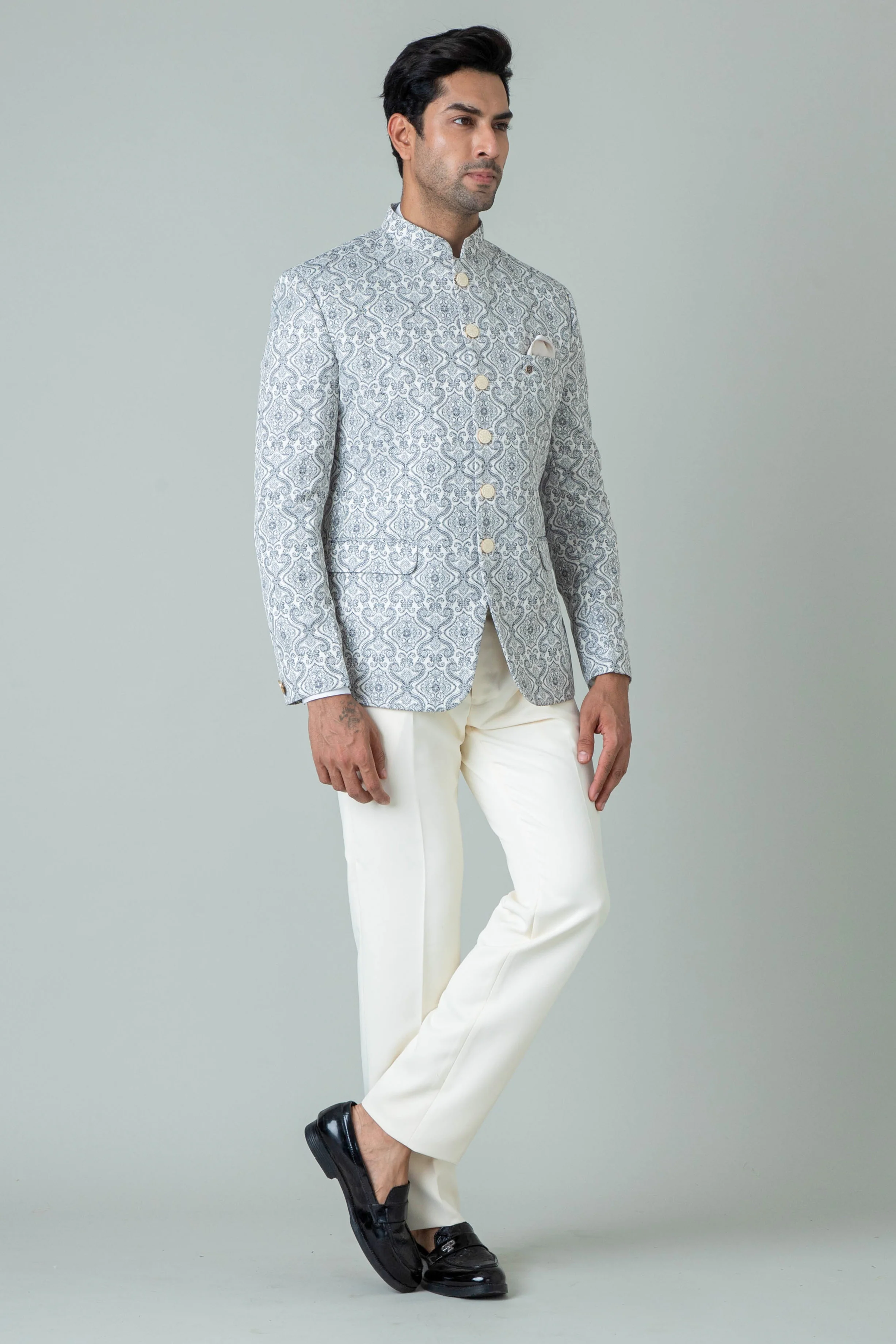 MLS PRINTED JODHPURI SUIT