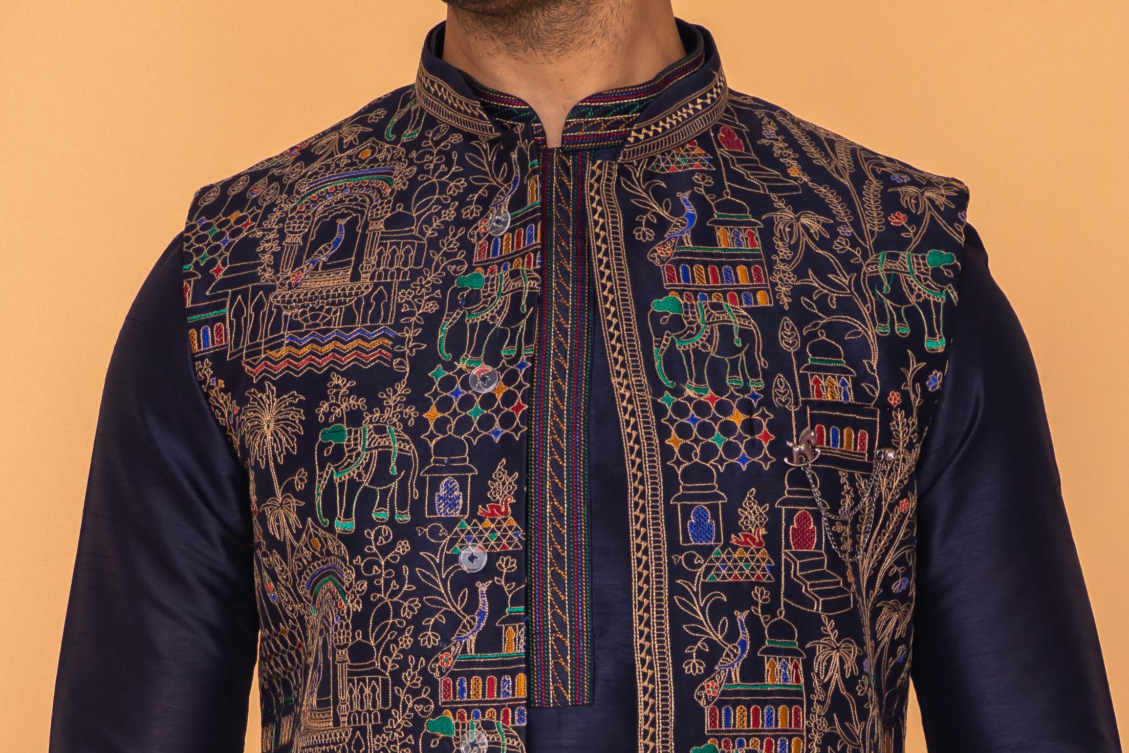 MLS KURTA JAWAHAR SET