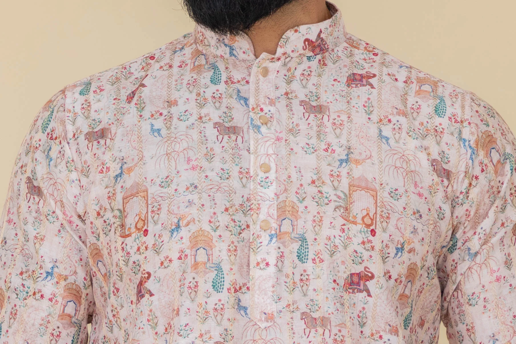 MLS PRINTED KURTA PAJAMA