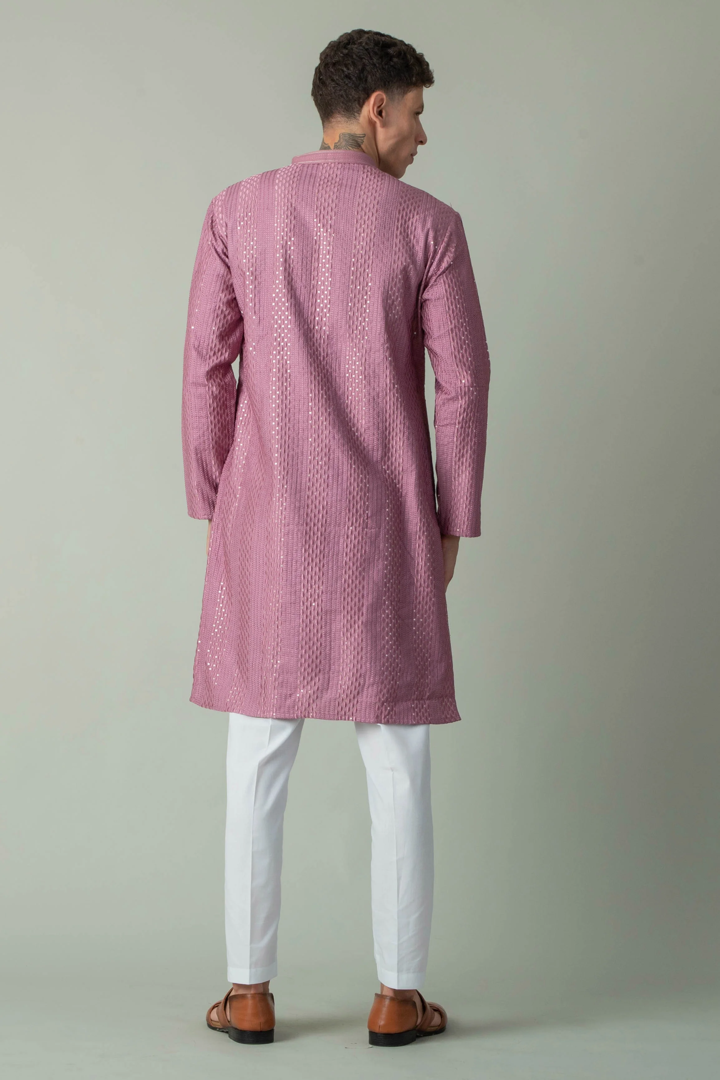 MLS EMBROIDERED KURTA PAJAMA