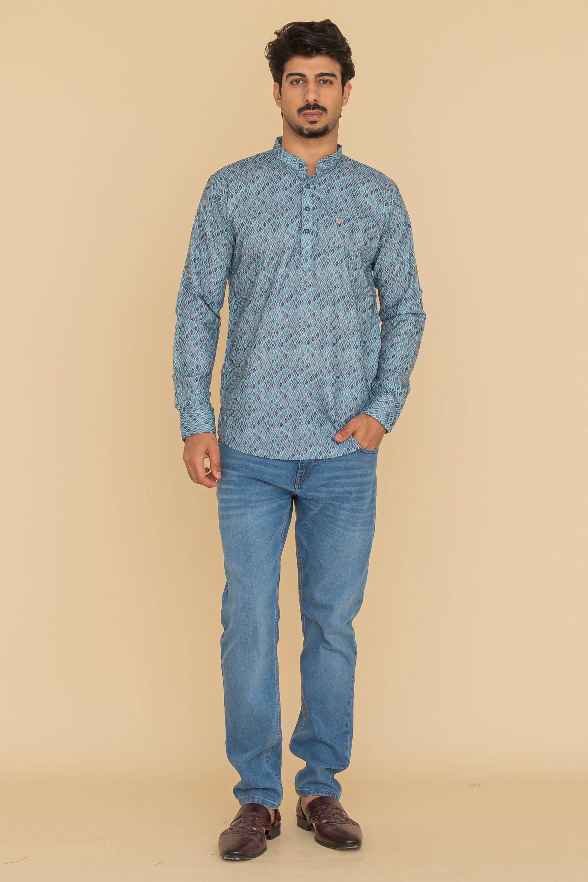 MLS SHORT KURTA FULL SLEEVES