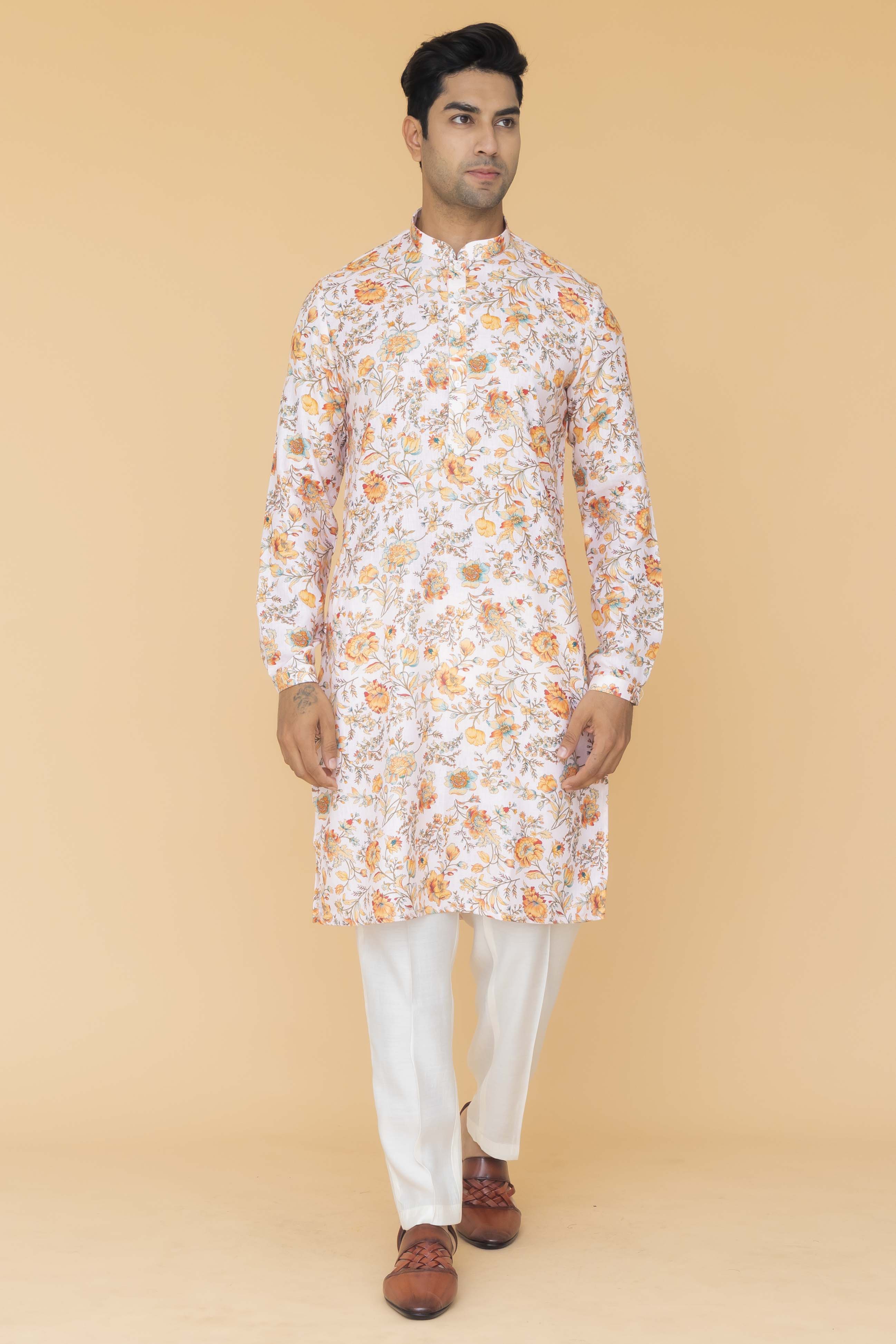 MLS PRINTED KURTA PAJAMA