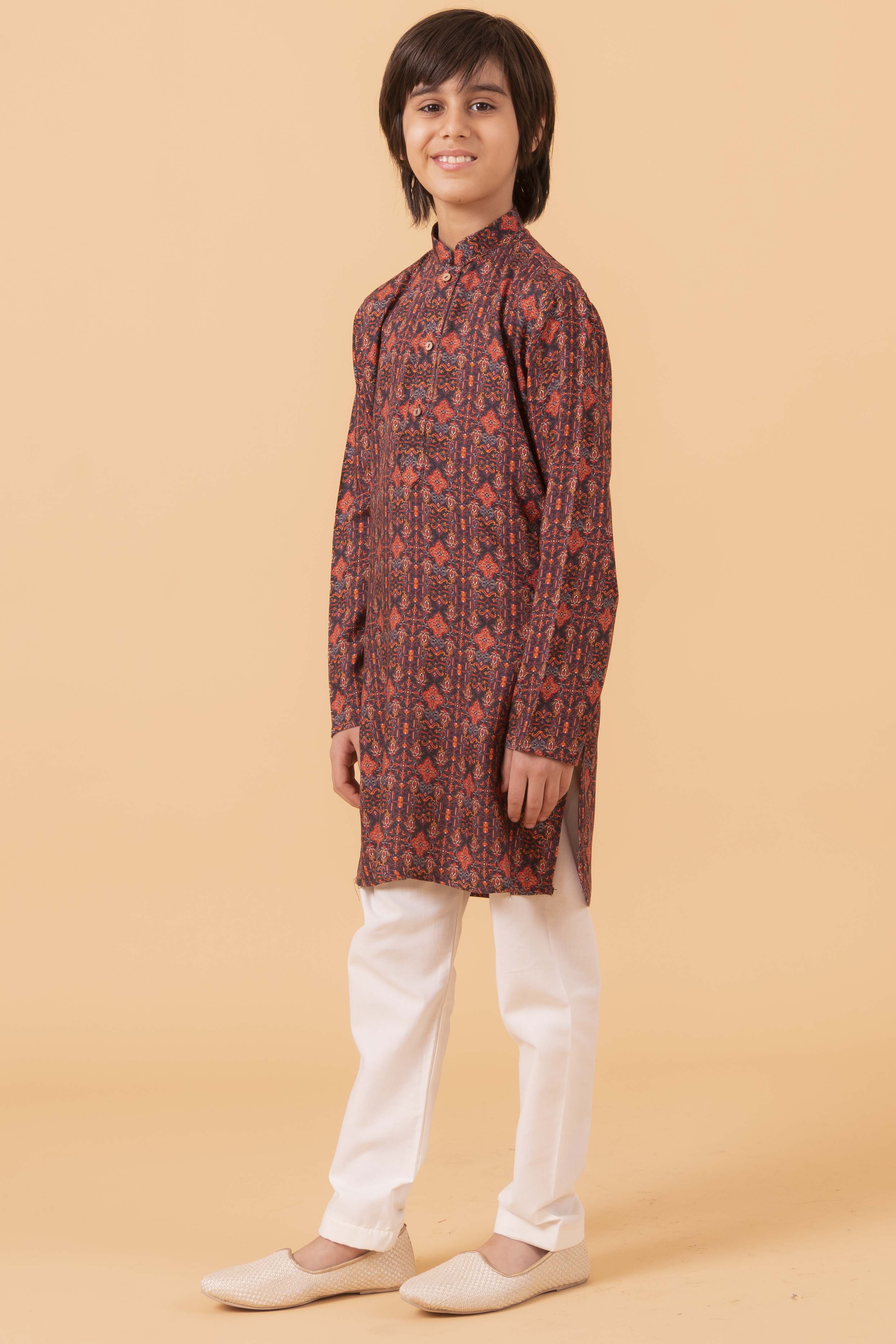 MLS KIDS KURTA PAJAMA PRINT