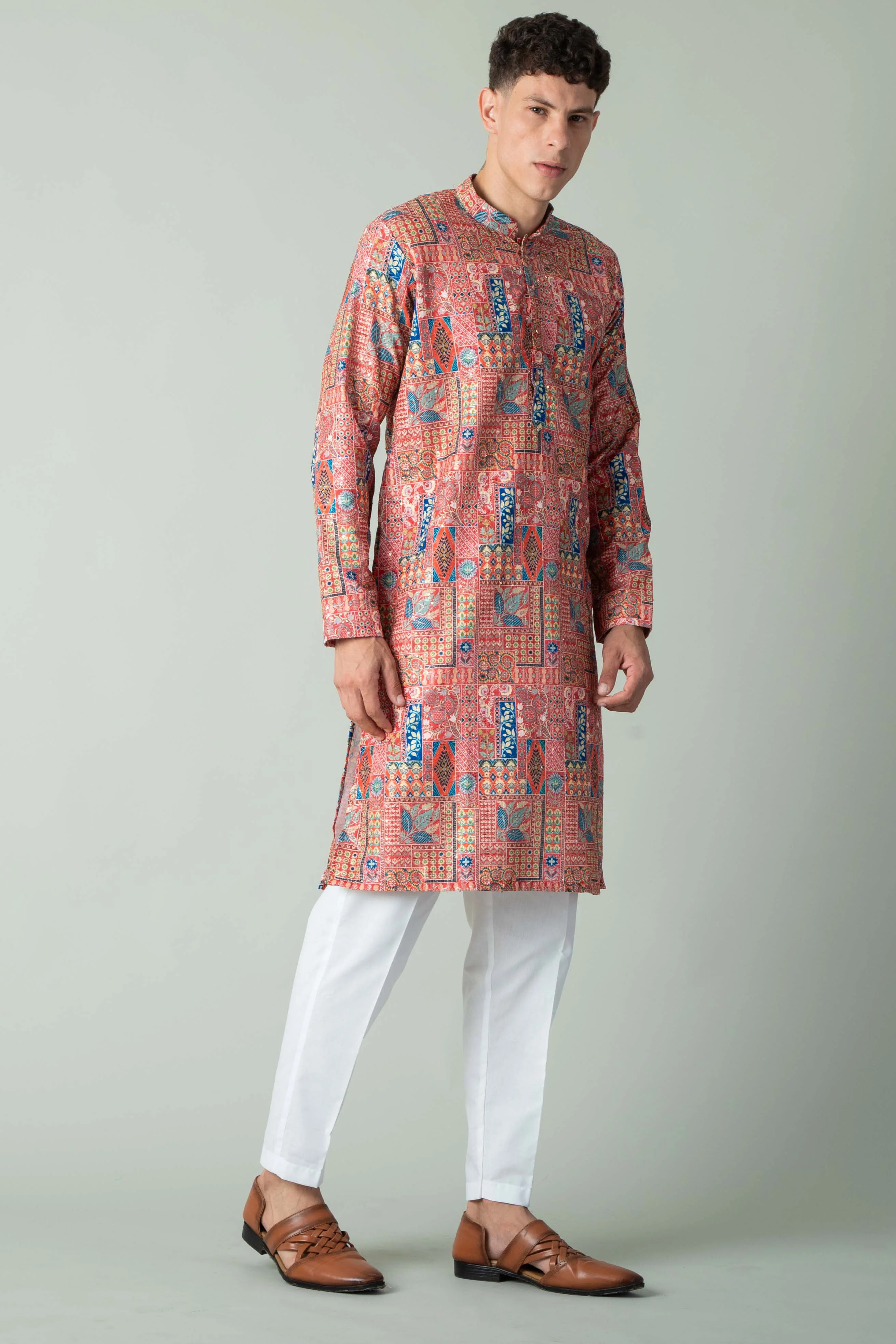 MLS PRINTED KURTA PAJAMA