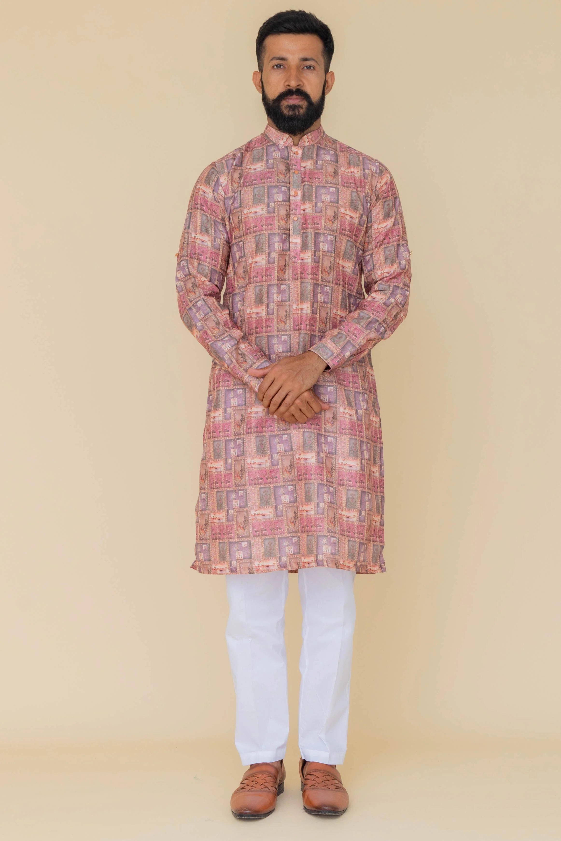 MLS PRINTED KURTA PAJAMA