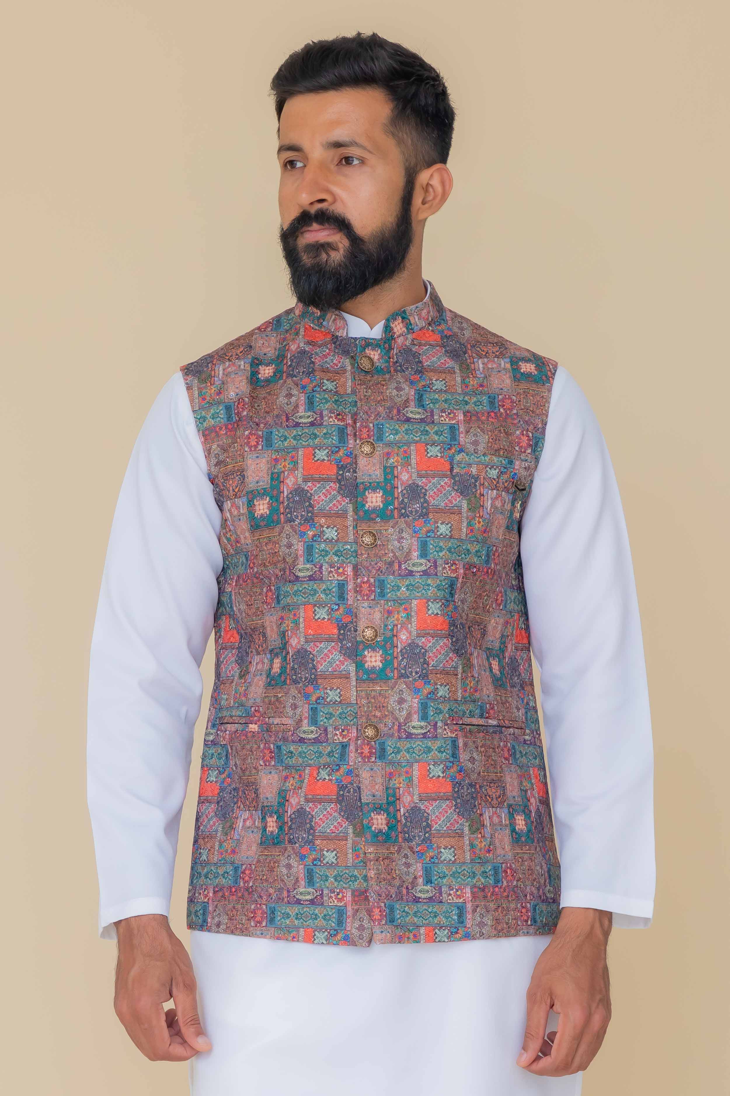 MLS EMBROIDERED JAWAHAR JACKET