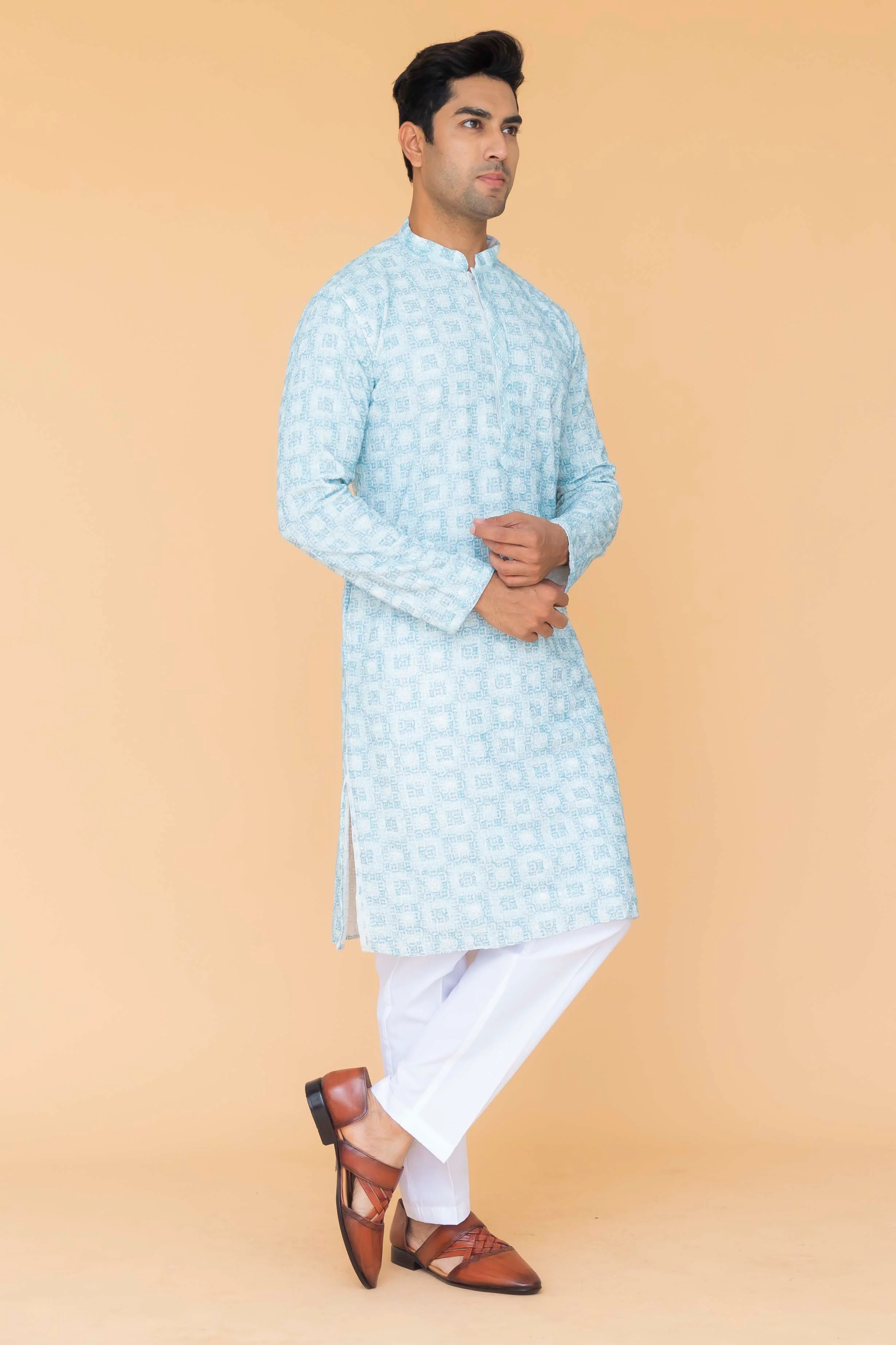 MLS PRINTED KURTA PAJAMA