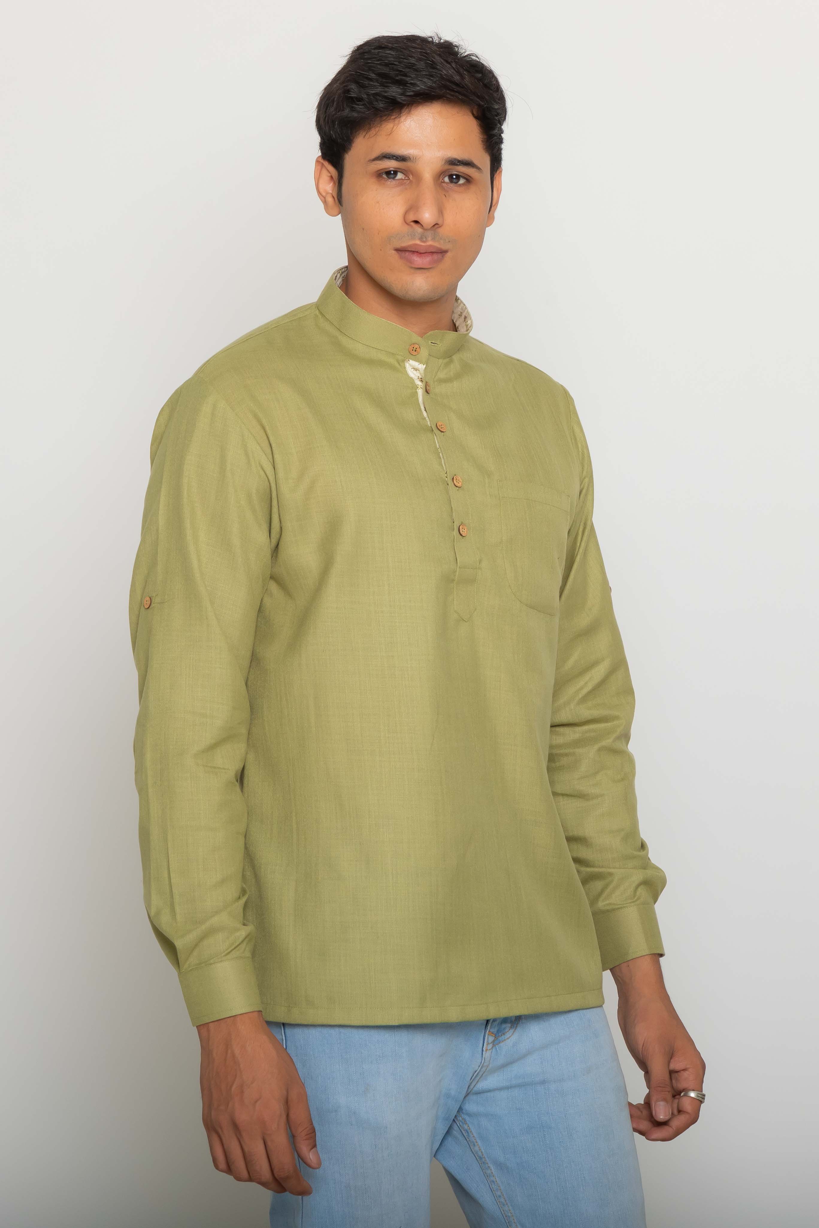 MLS SHORT KURTA FULL SLEEVES
