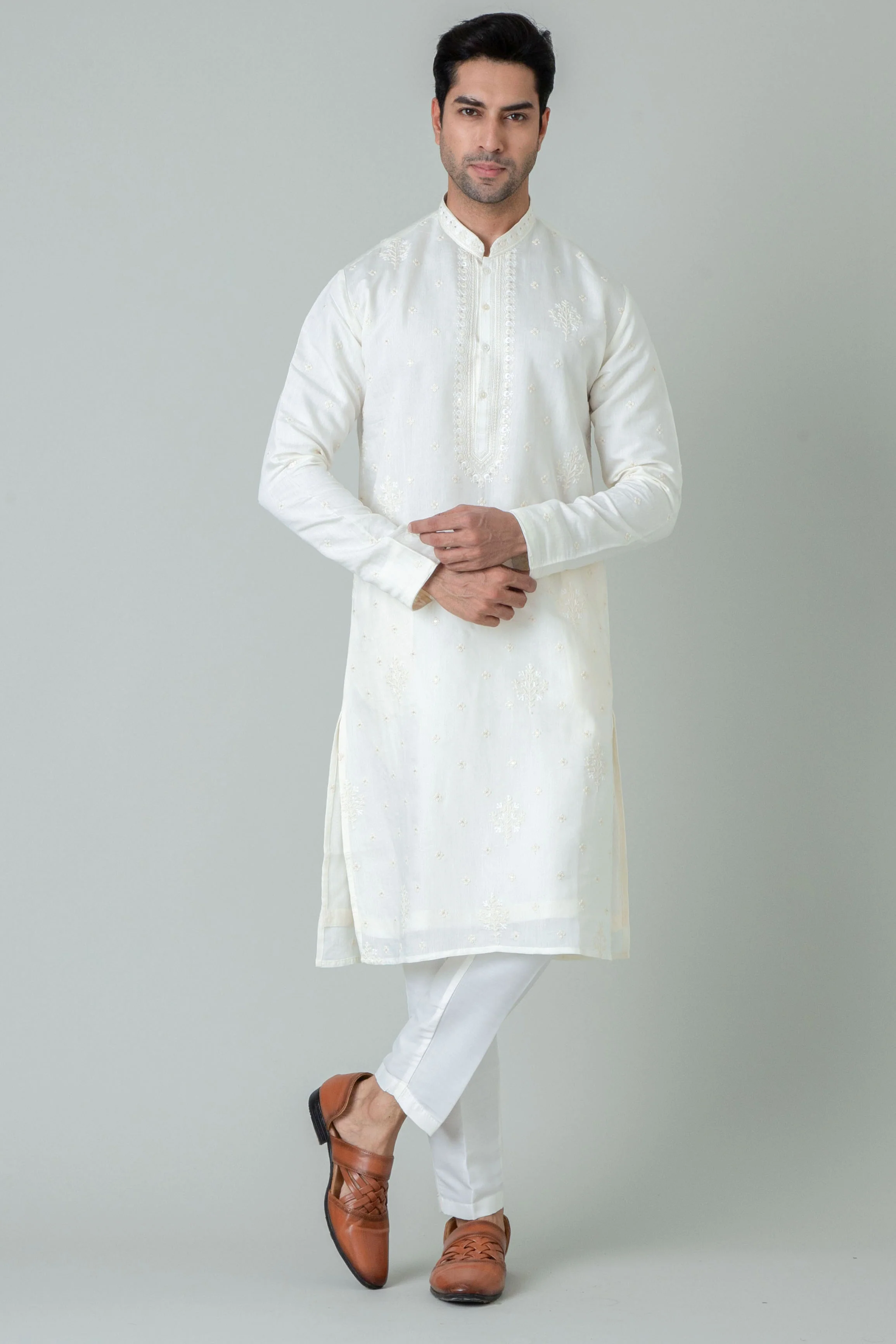 MLS KURTA PAJAMA WITH STOLE