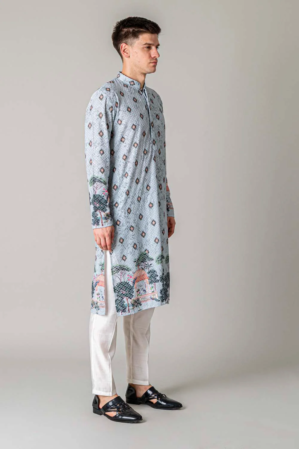 MLS PRINTED KURTA PAJAMA