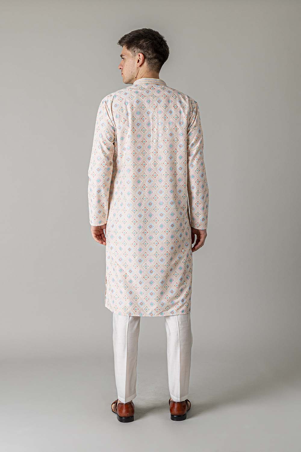 MLS EMBROIDERED KURTA PAJAMA