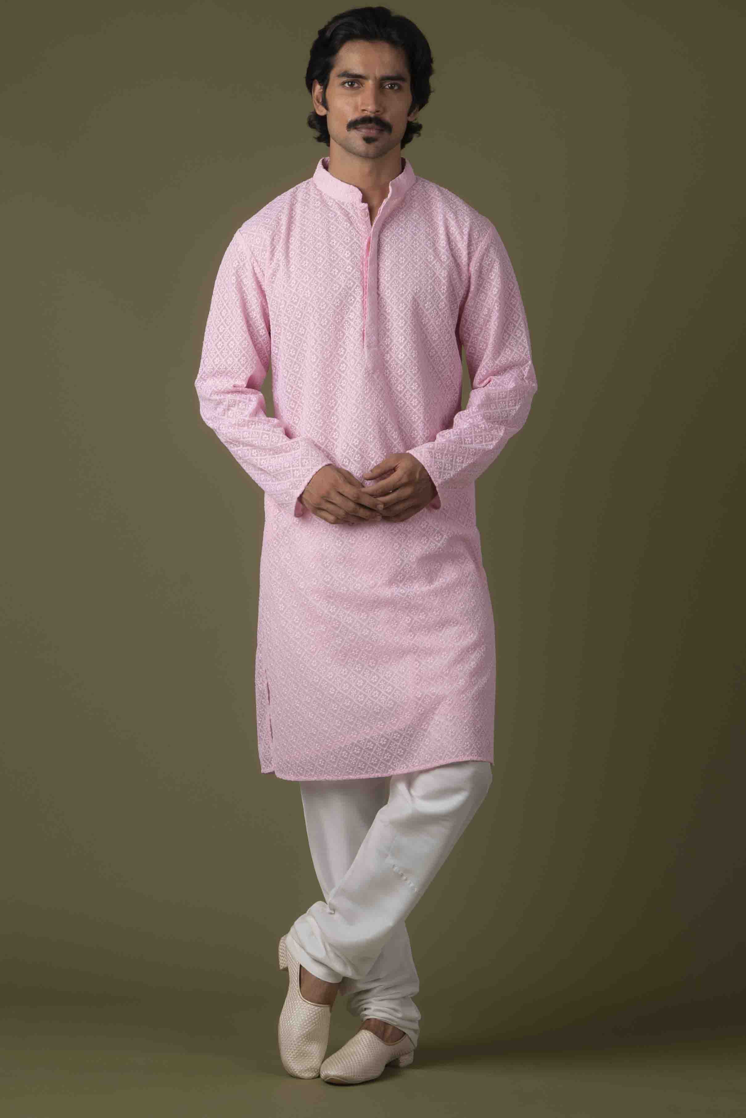 MLS CHIKANKARI KURTA PAJAMA
