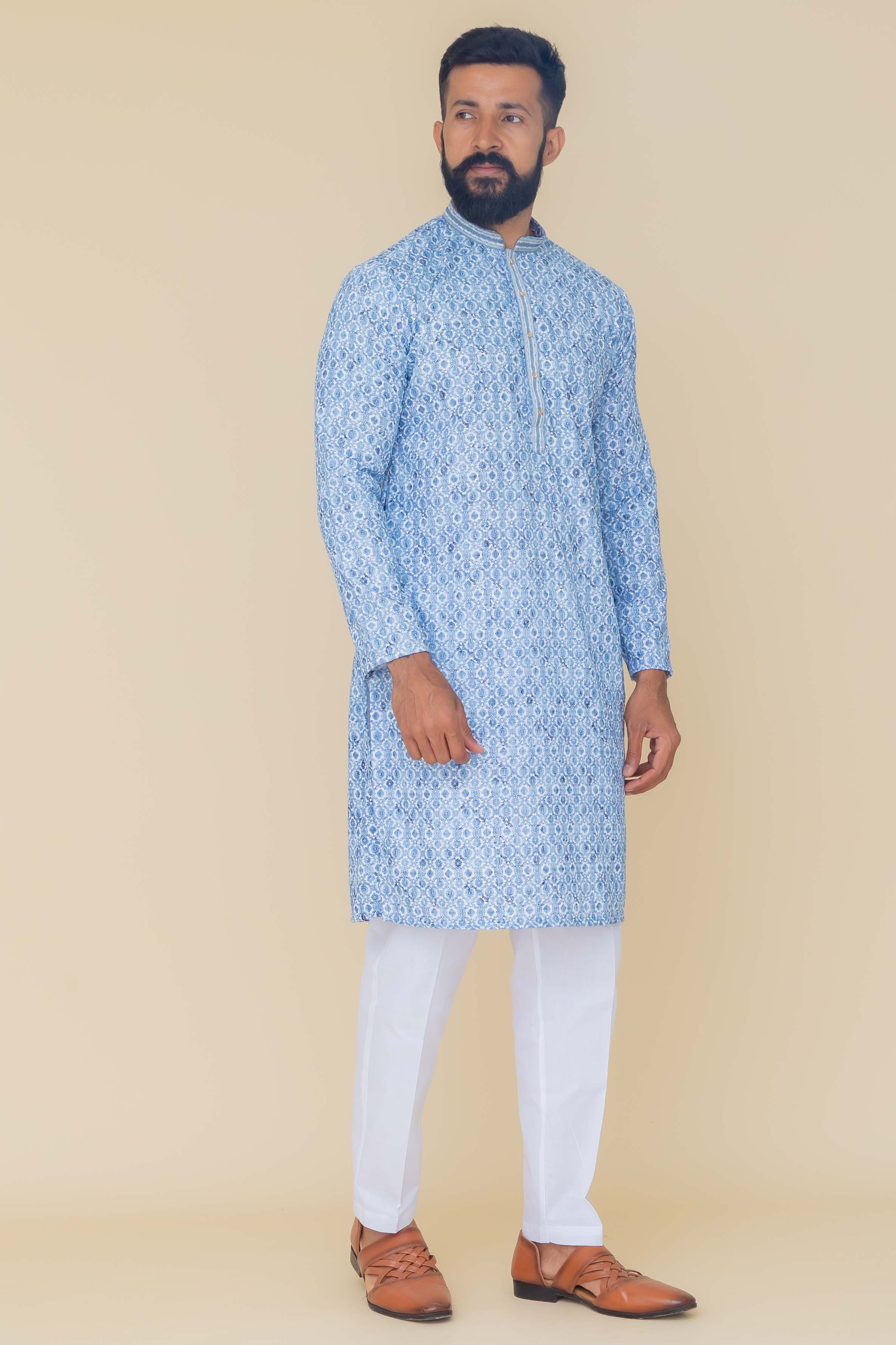 MLS PRINTED KURTA PAJAMA
