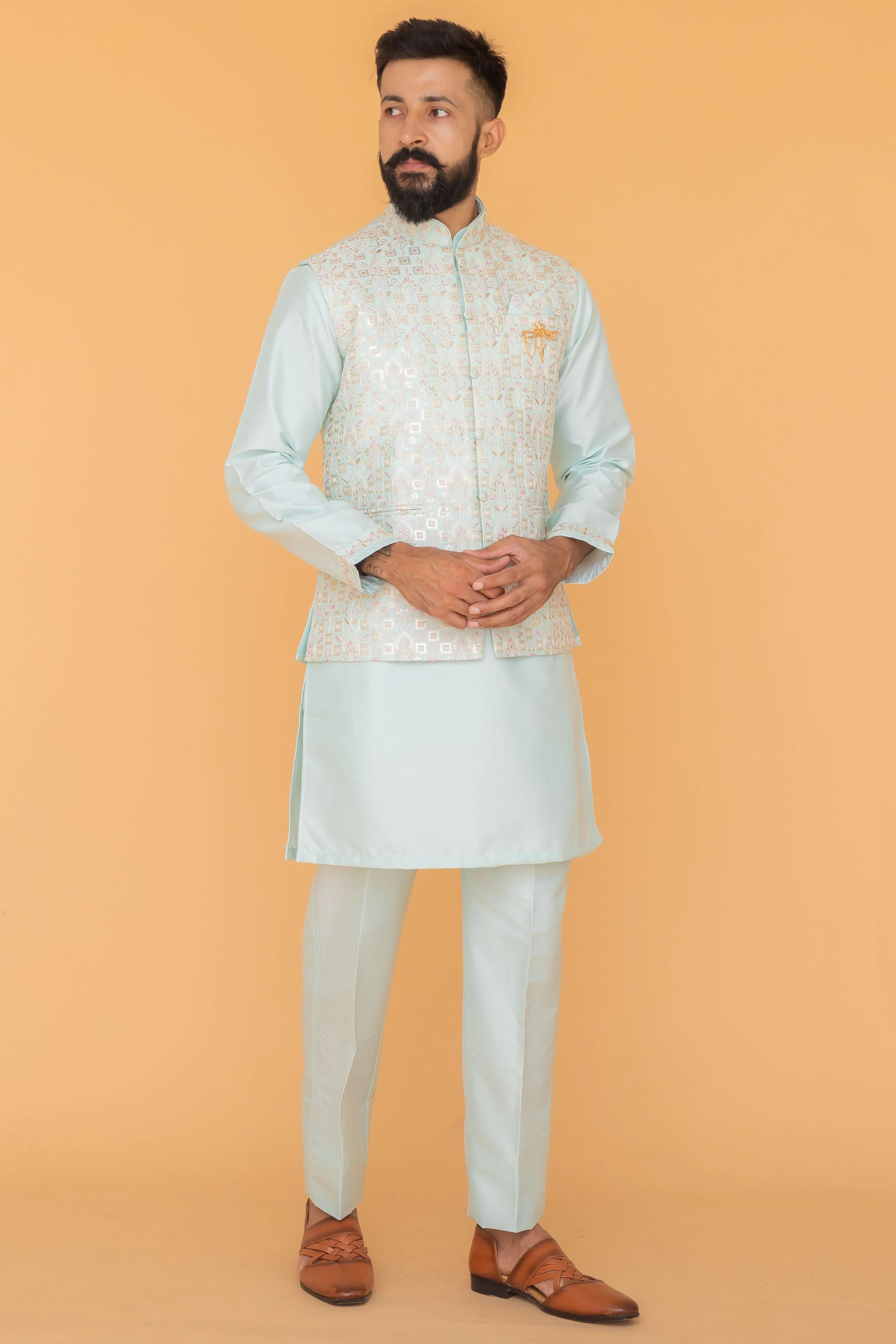 MLS KURTA JAWAHAR SET