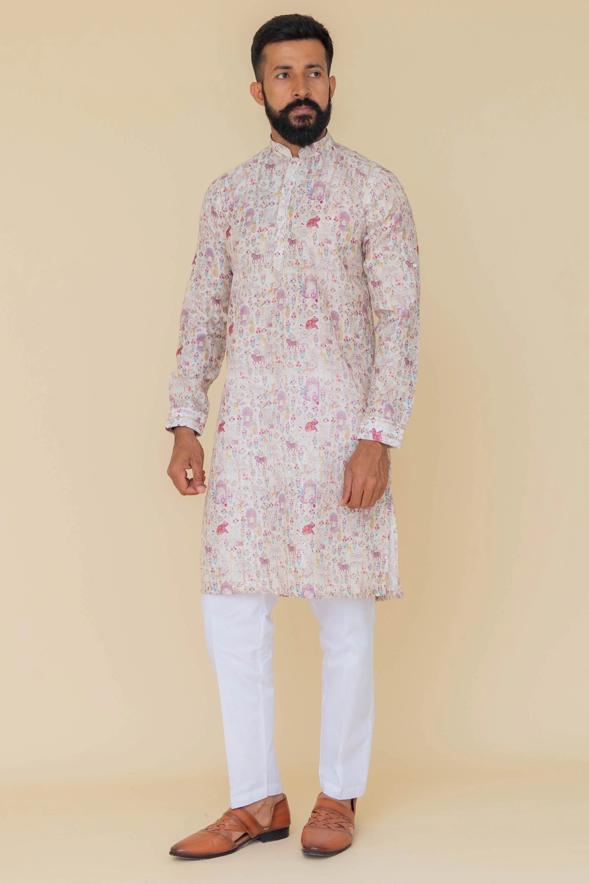 MLS PRINTED KURTA PAJAMA