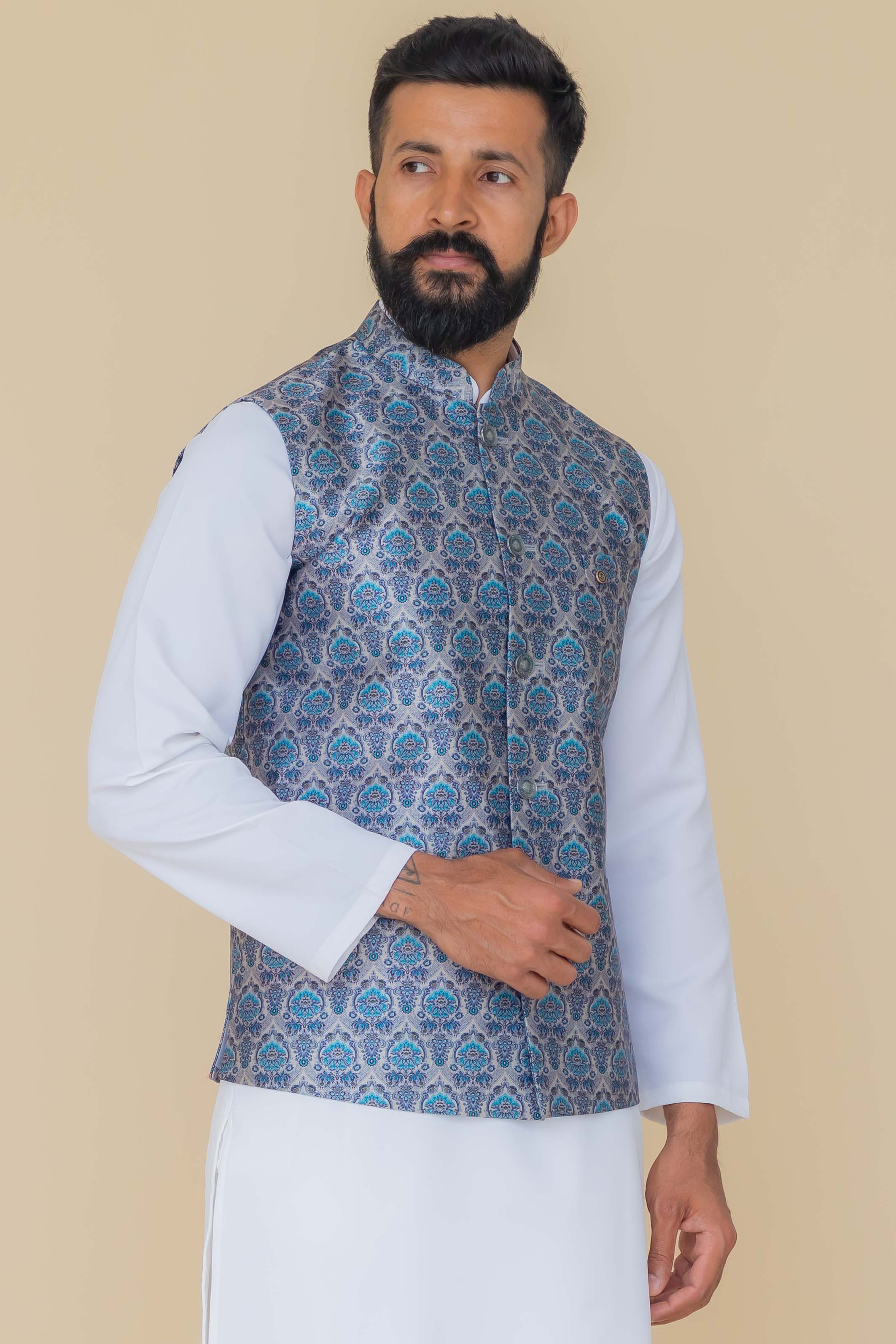 MLS PRINT JAWAHAR JACKET