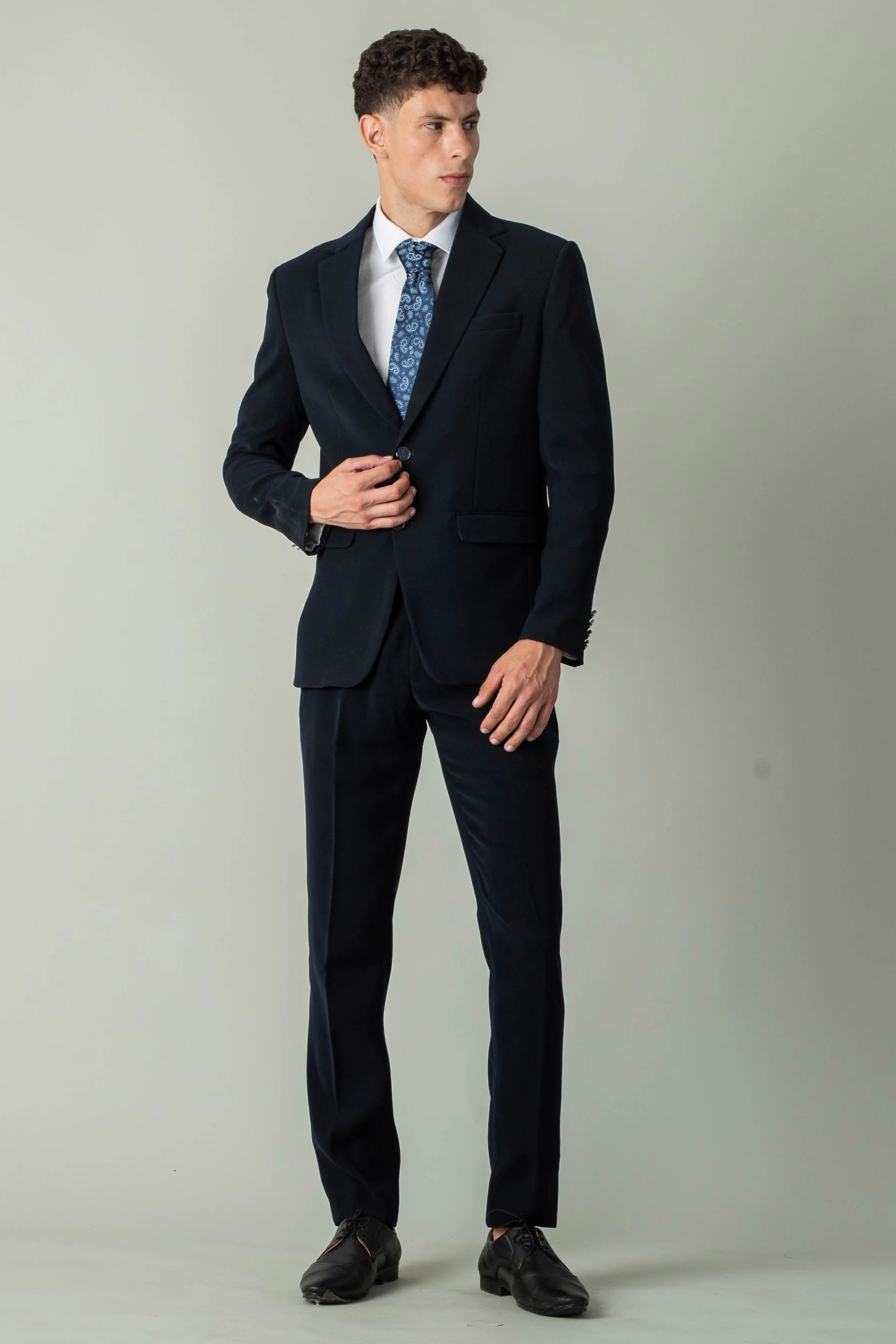 MLS BUSINESS PLAIN SUIT 2PCS
