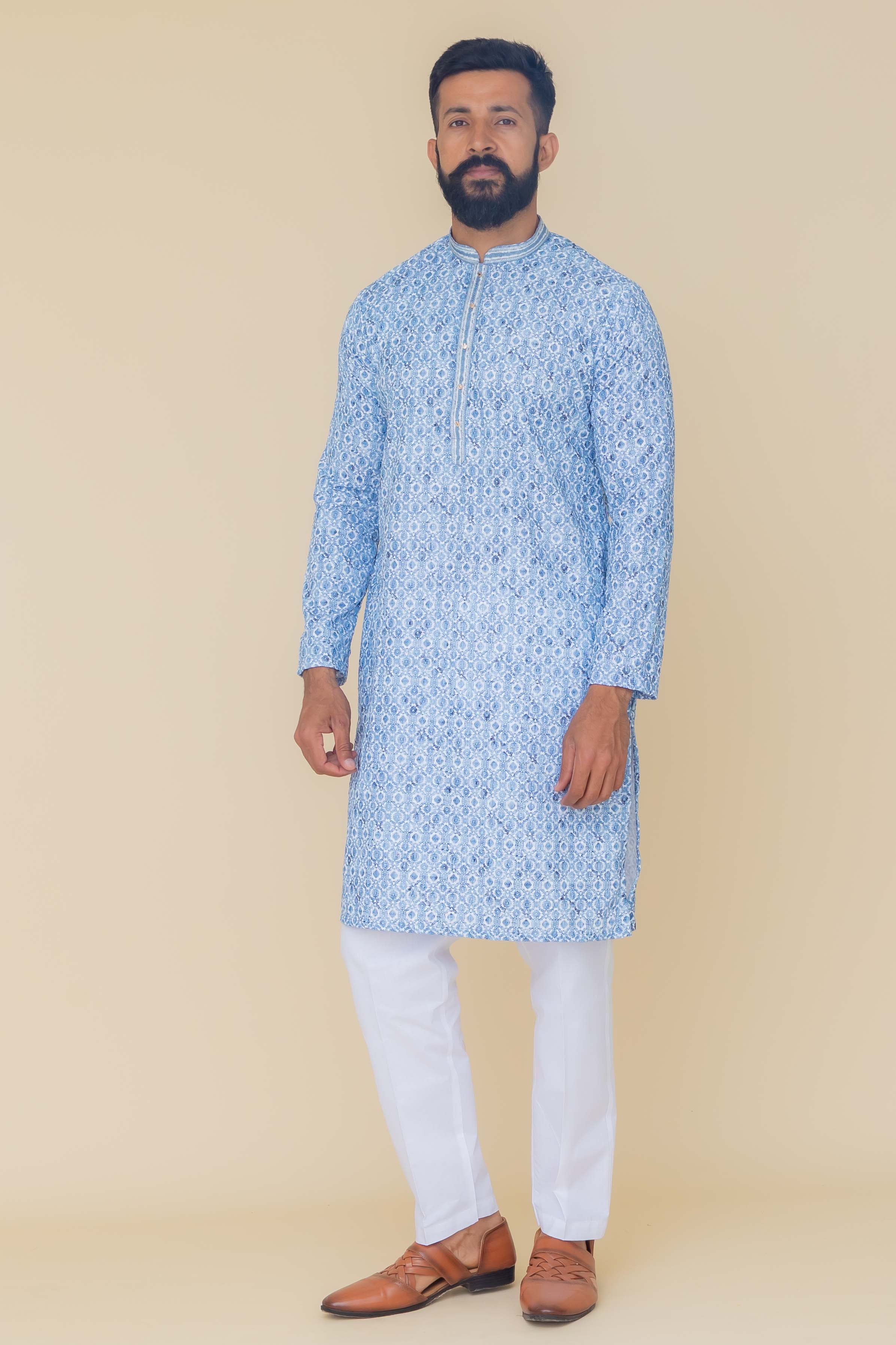 MLS PRINTED KURTA PAJAMA