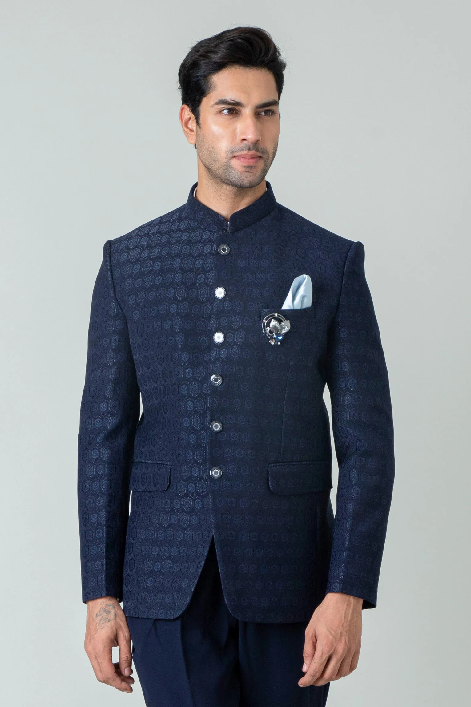 MLS PRINTED JODHPURI SUIT
