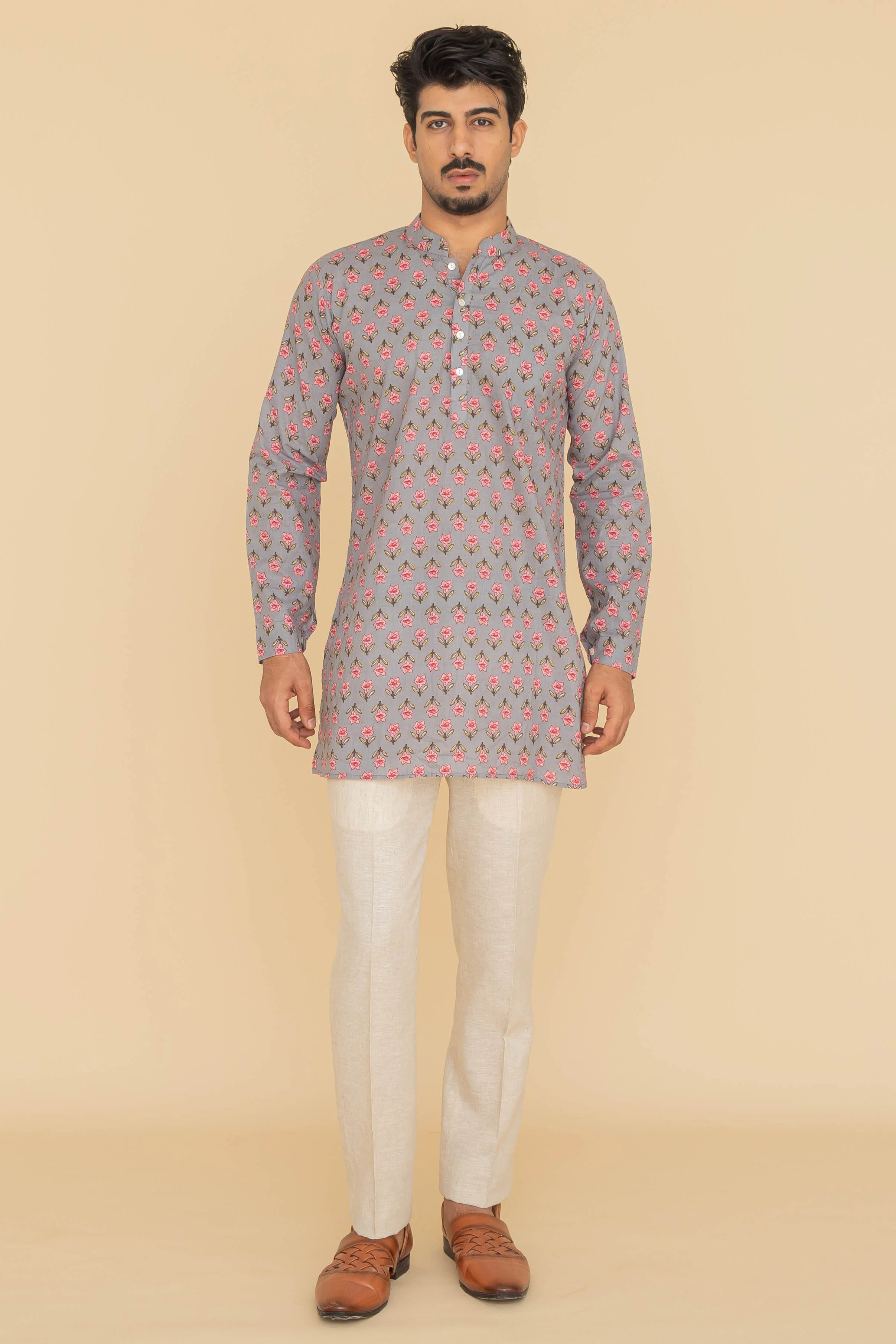 MLS SHORT KURTA FULL SLEEVES