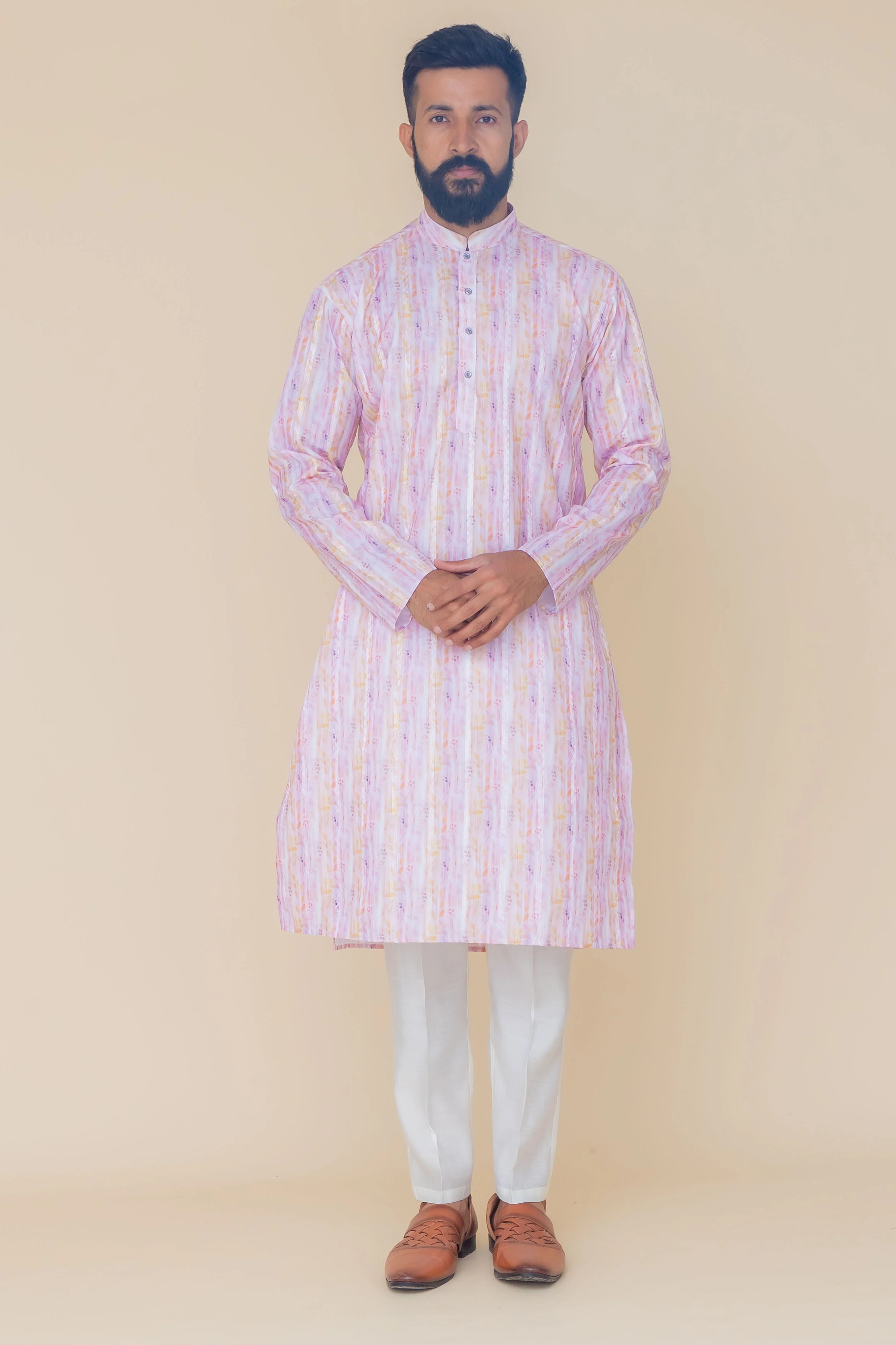 MLS PRINTED KURTA PAJAMA