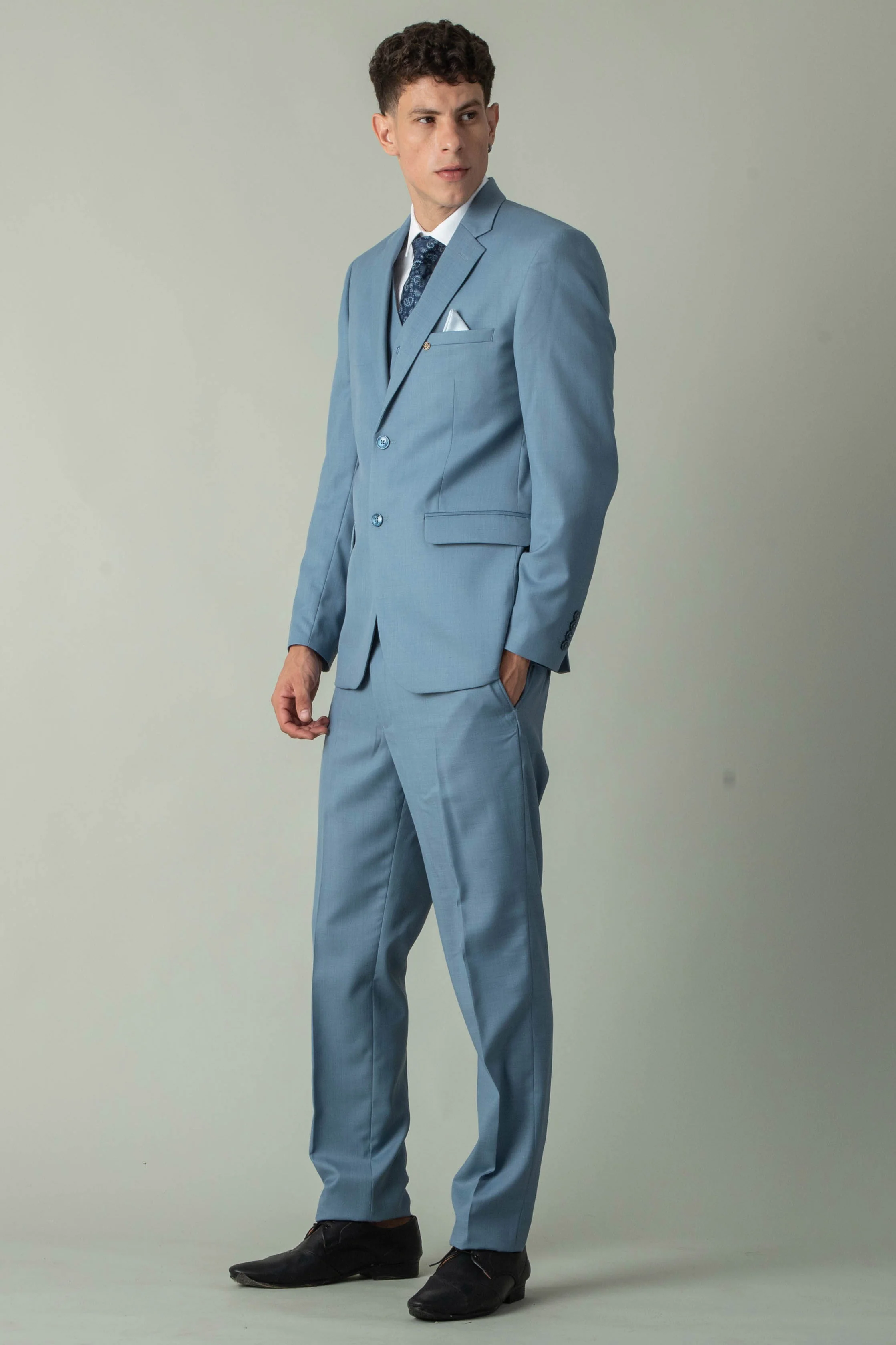 MLS BUSINESS PLAIN SUIT 3PCS