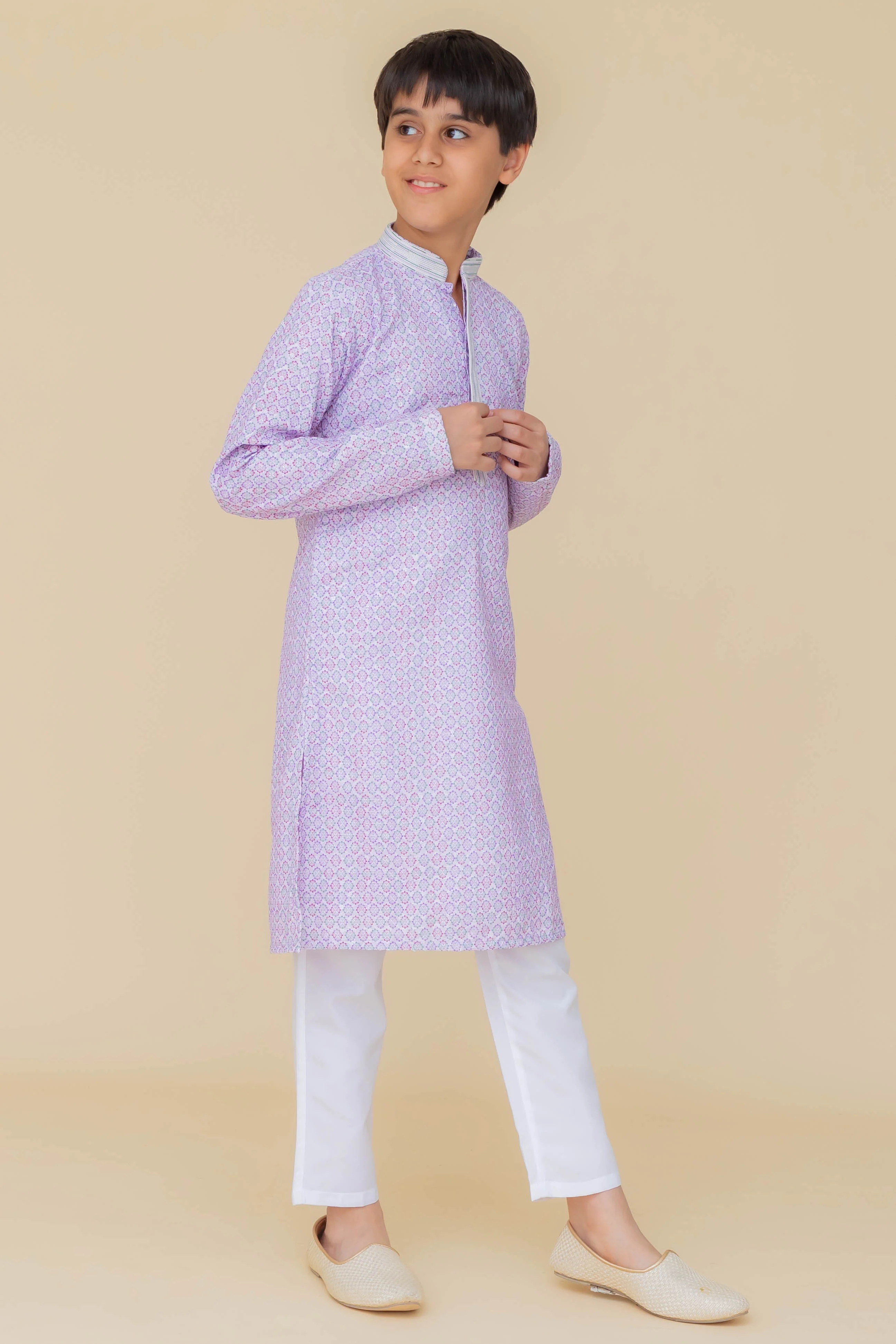 MLS PRINTED KIDS KURTA PAJAMA
