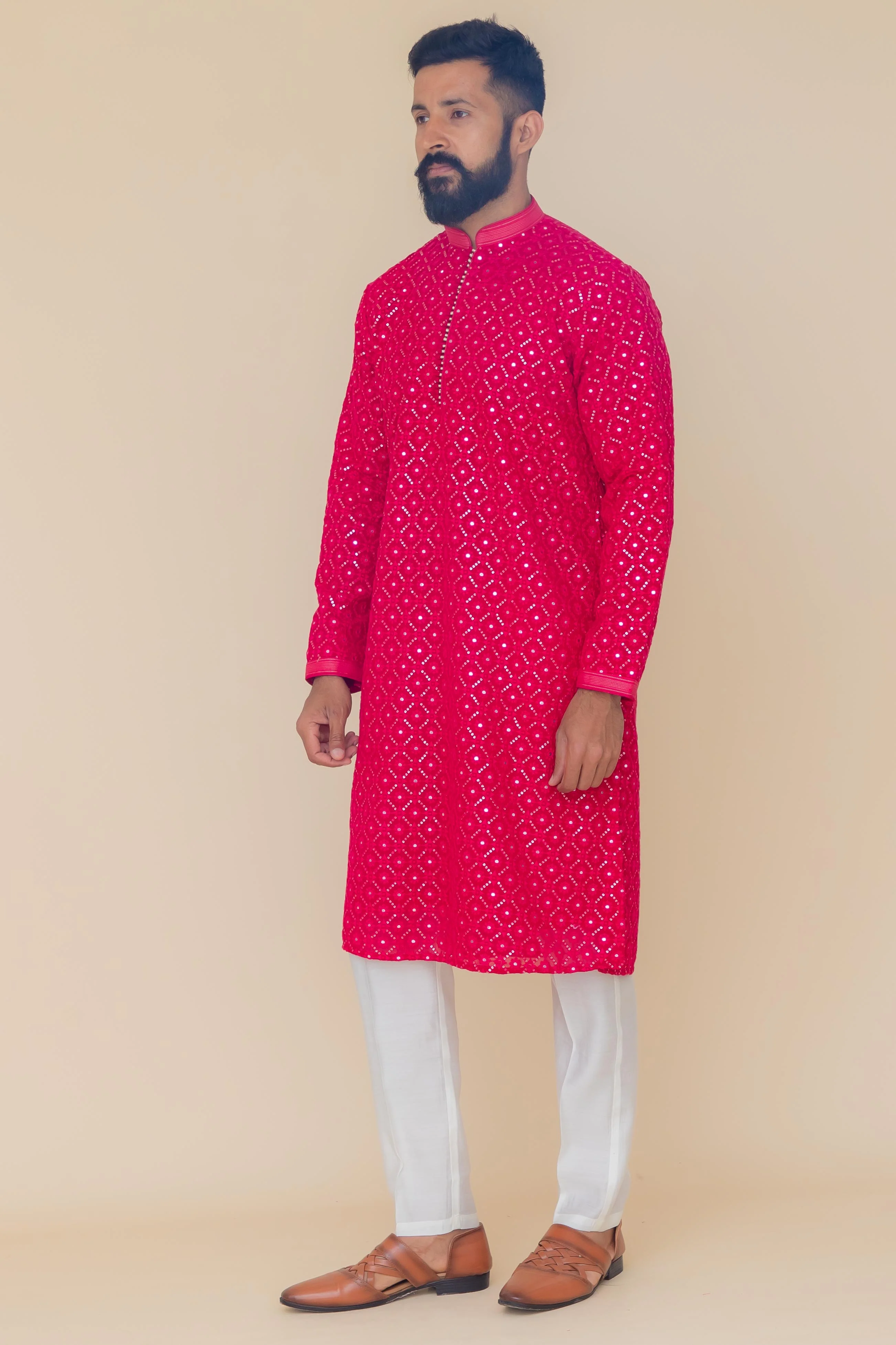 MLS CHIKANKARI KURTA PAJAMA
