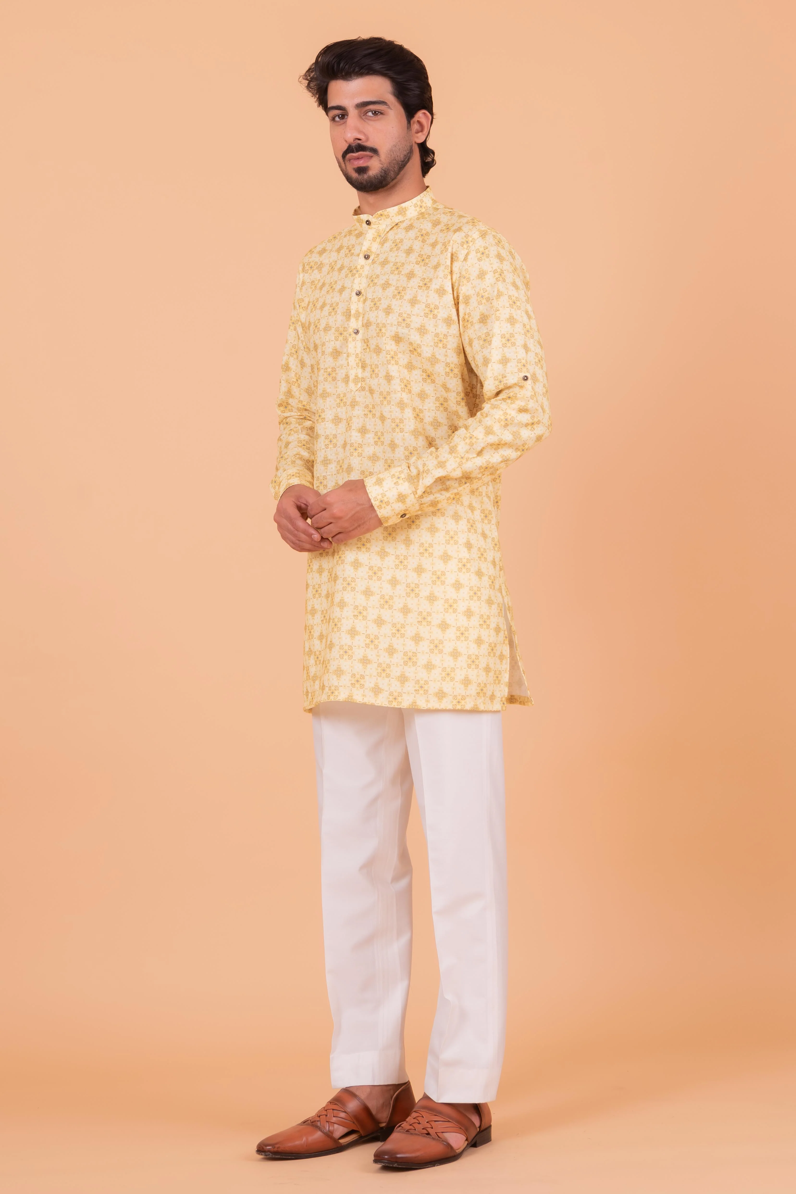 MLS COTTON KURTA (MID LENGTH)