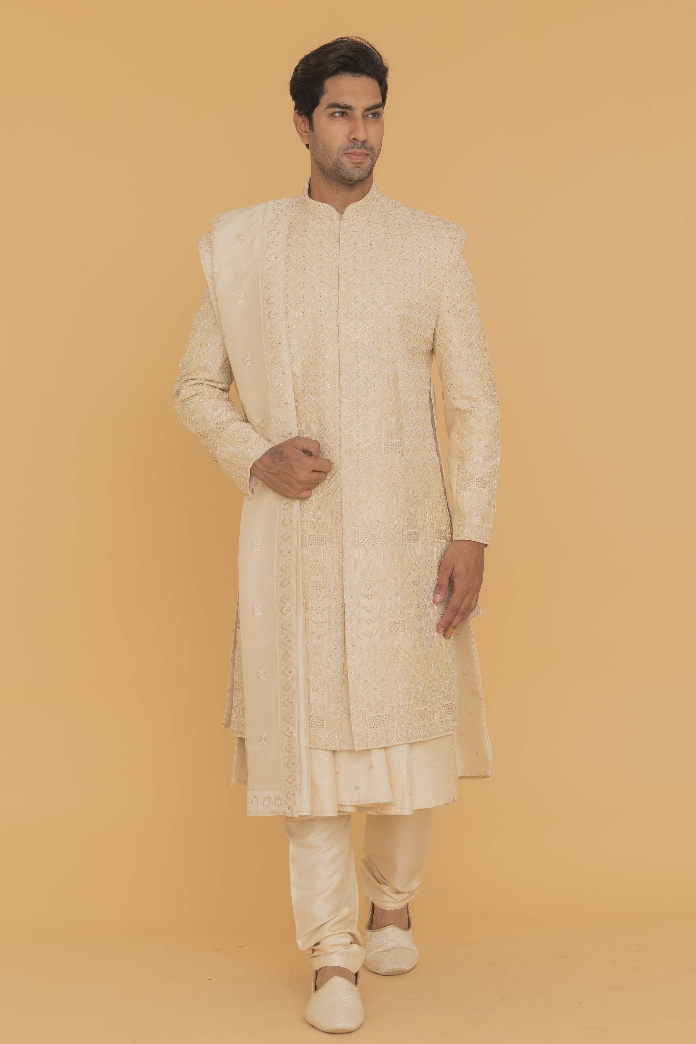 MLS SHERWANI 4PCS