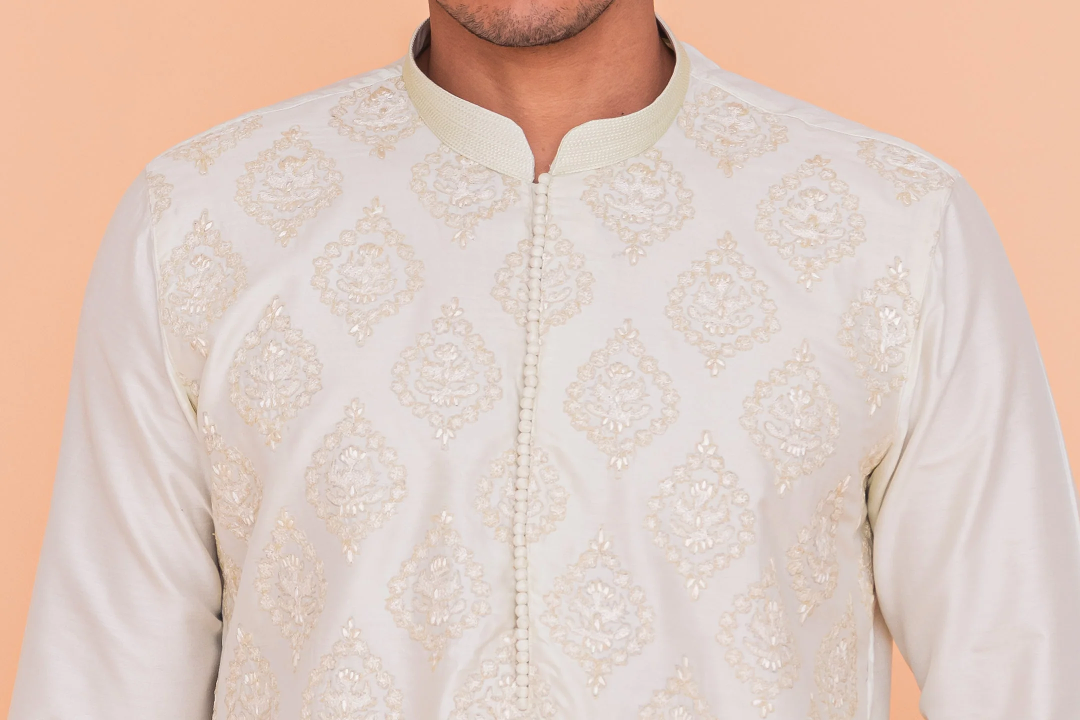 MLS EMBROIDERED KURTA PAJAMA