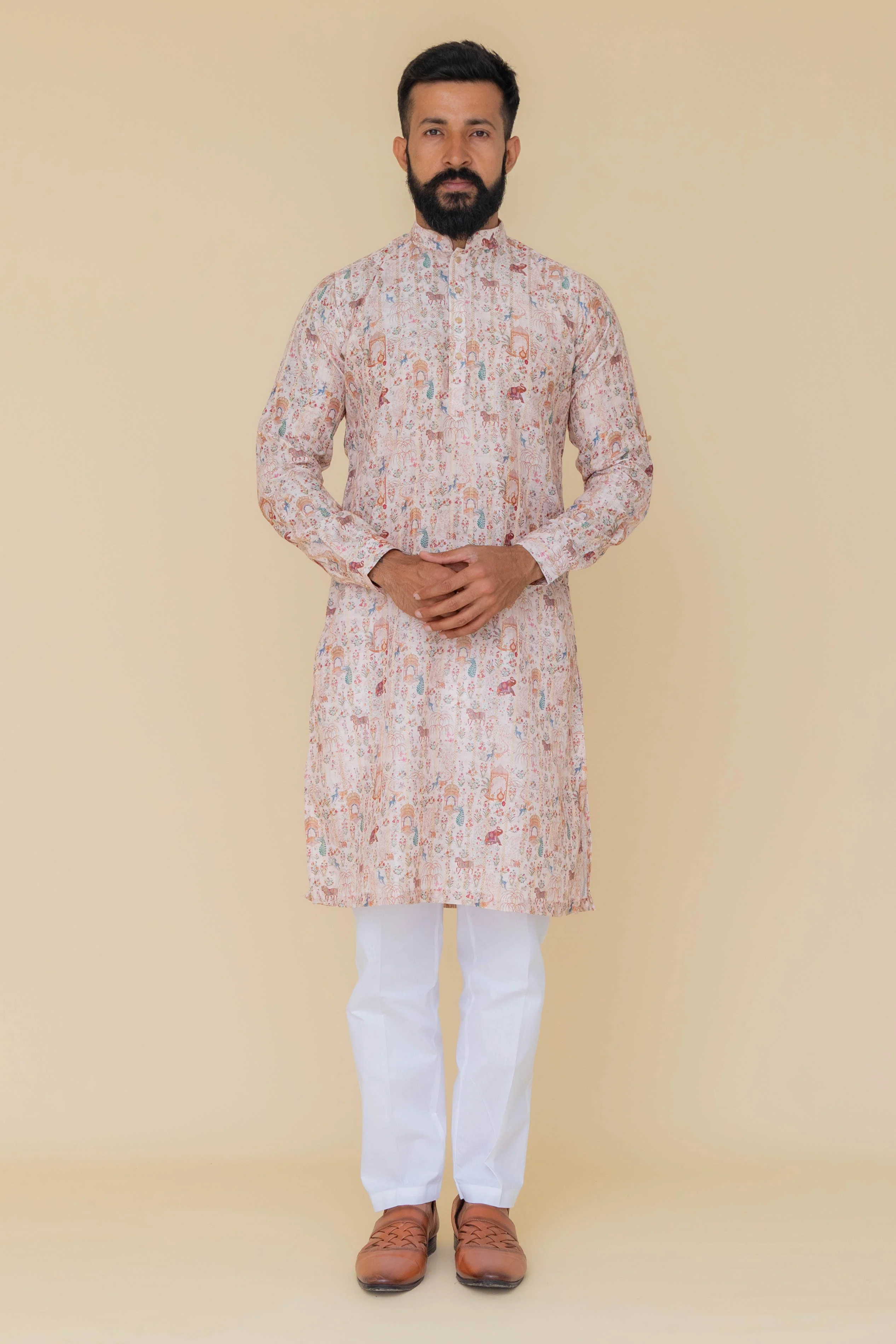 MLS PRINTED KURTA PAJAMA