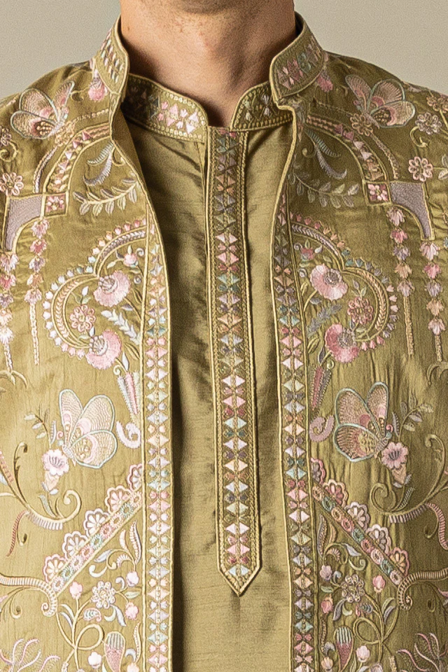 MLS KURTA JAWAHAR SET