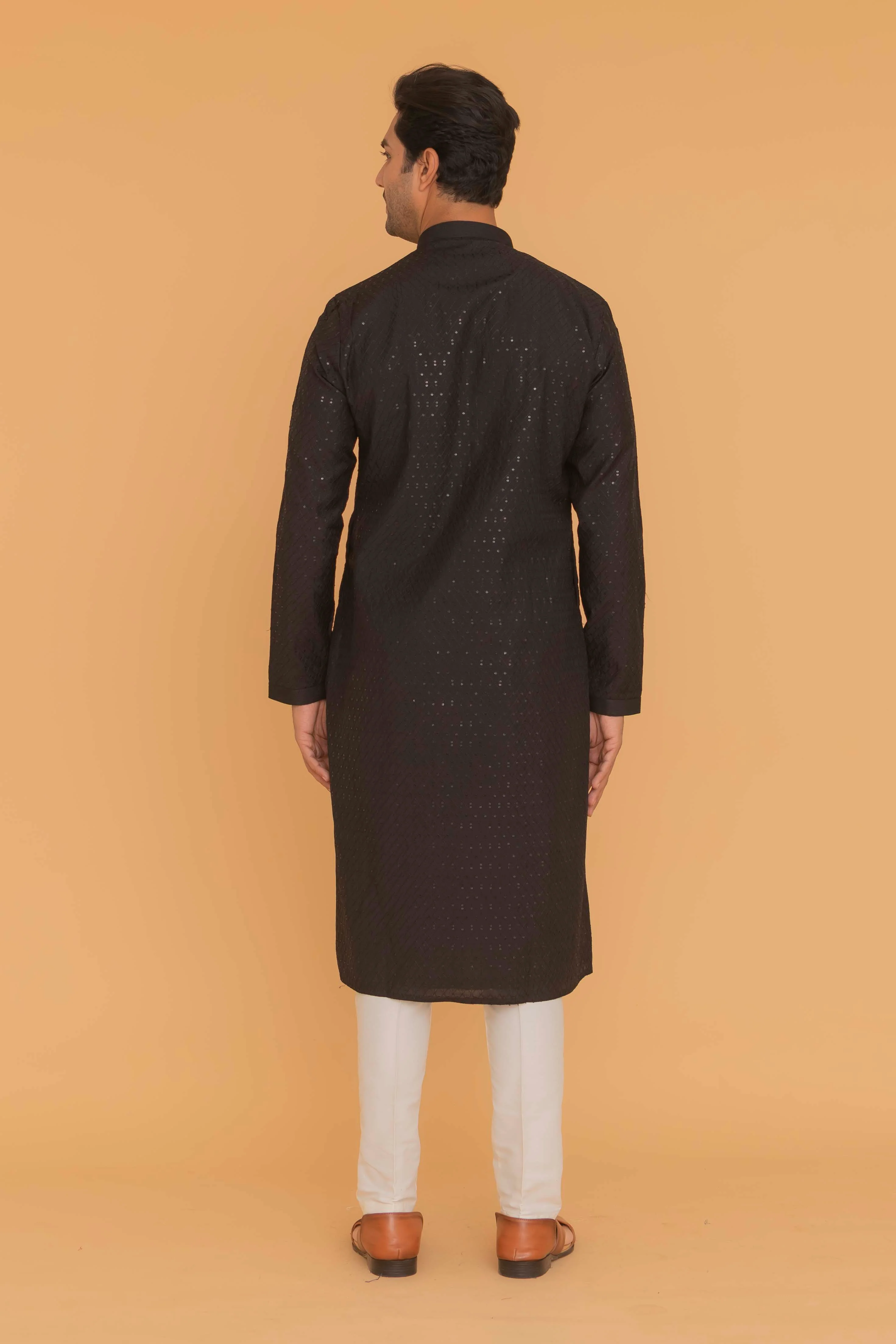 MLS EMBROIDERED KURTA PAJAMA