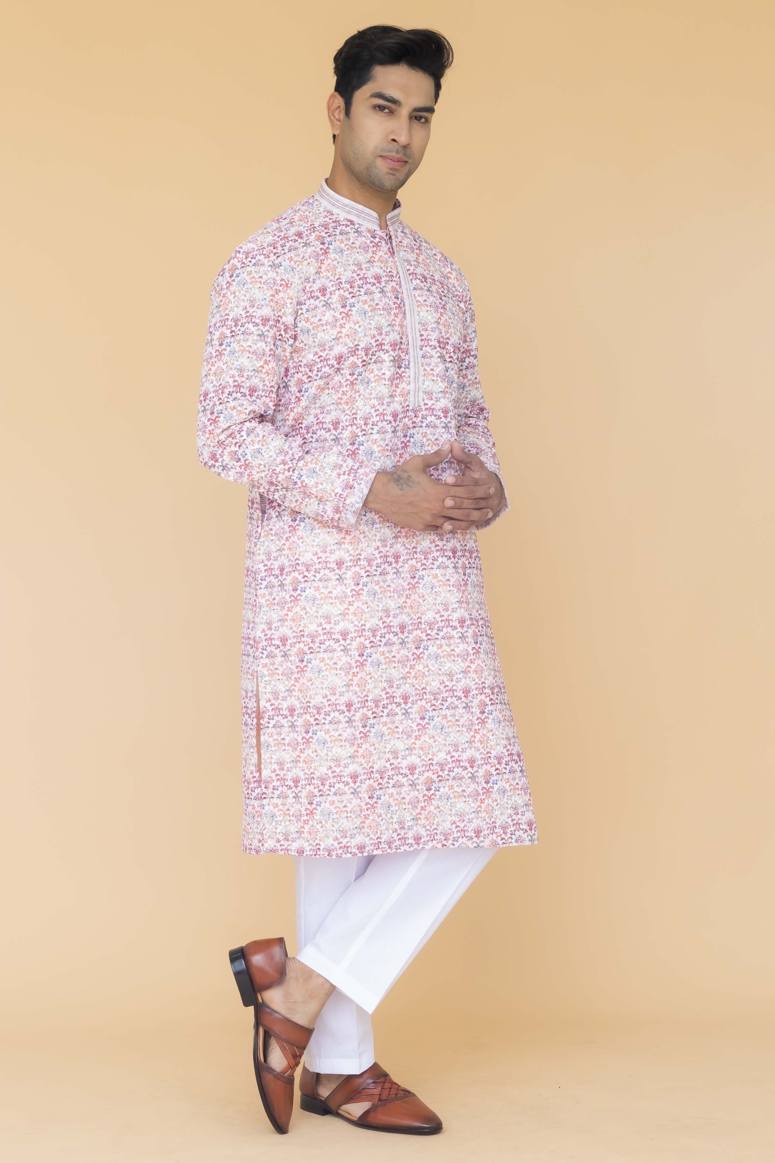 MLS PRINTED KURTA PAJAMA