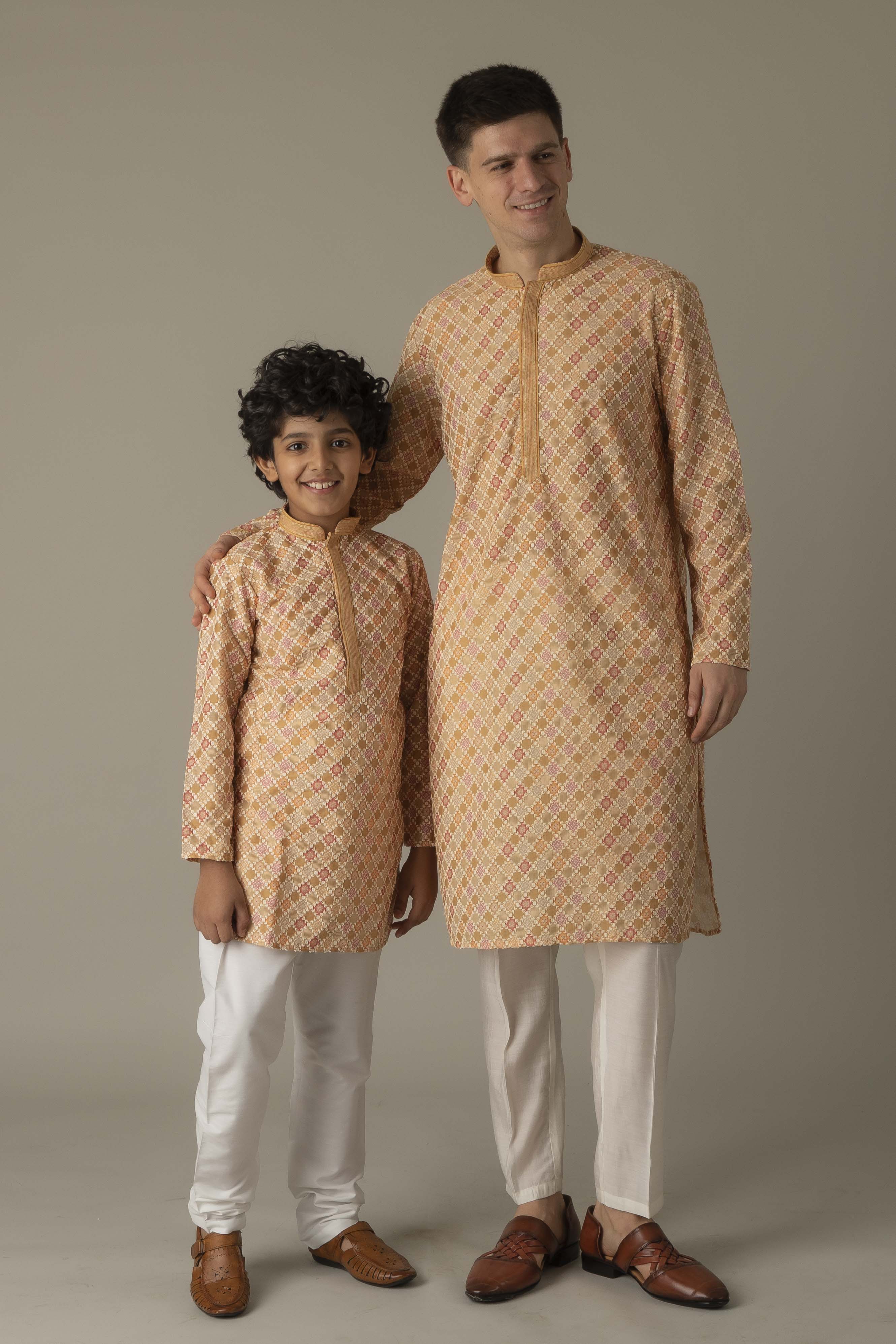 MLS EMBROIDERED KURTA PAJAMA