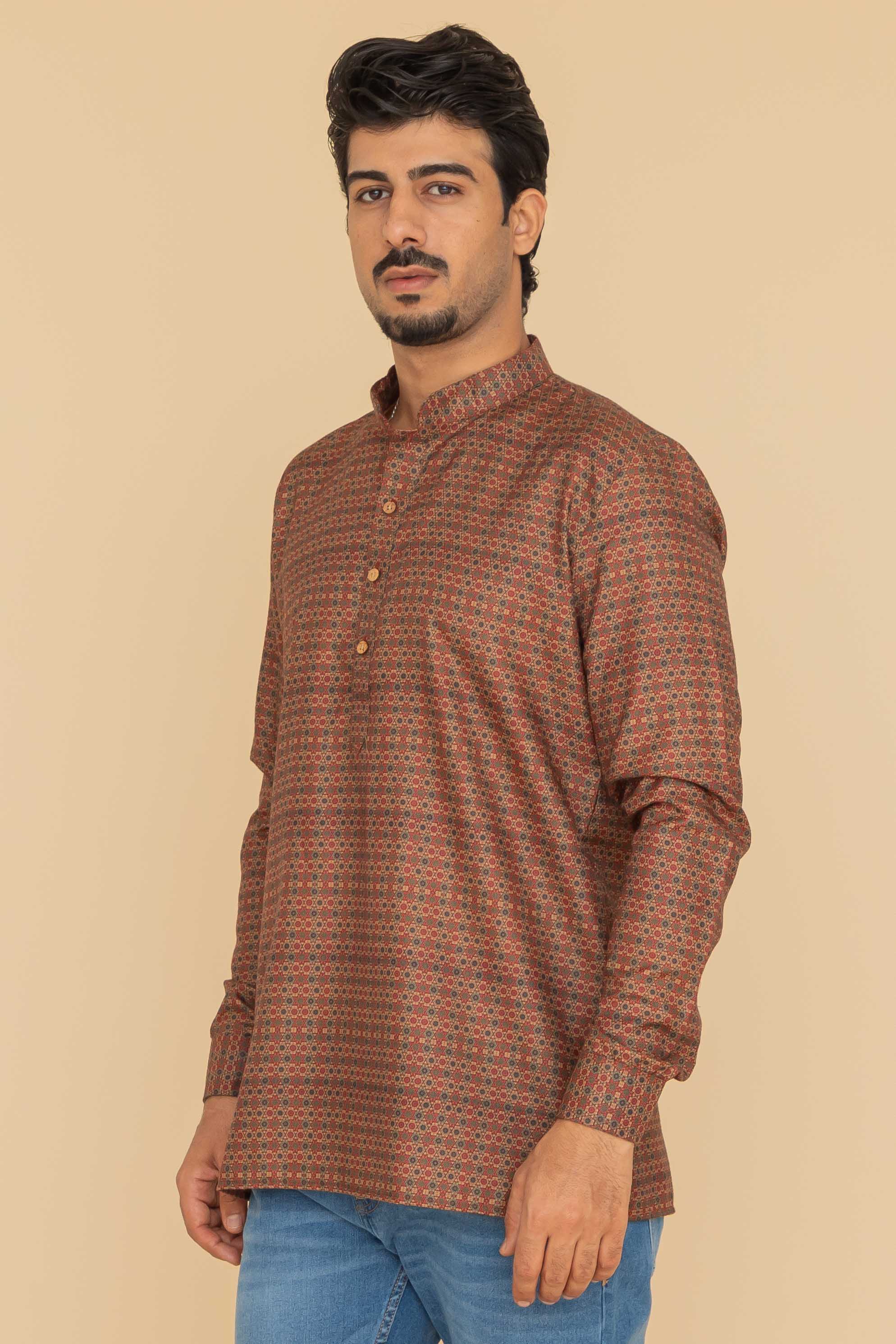 MLS SHORT KURTA FULL SLEEVES