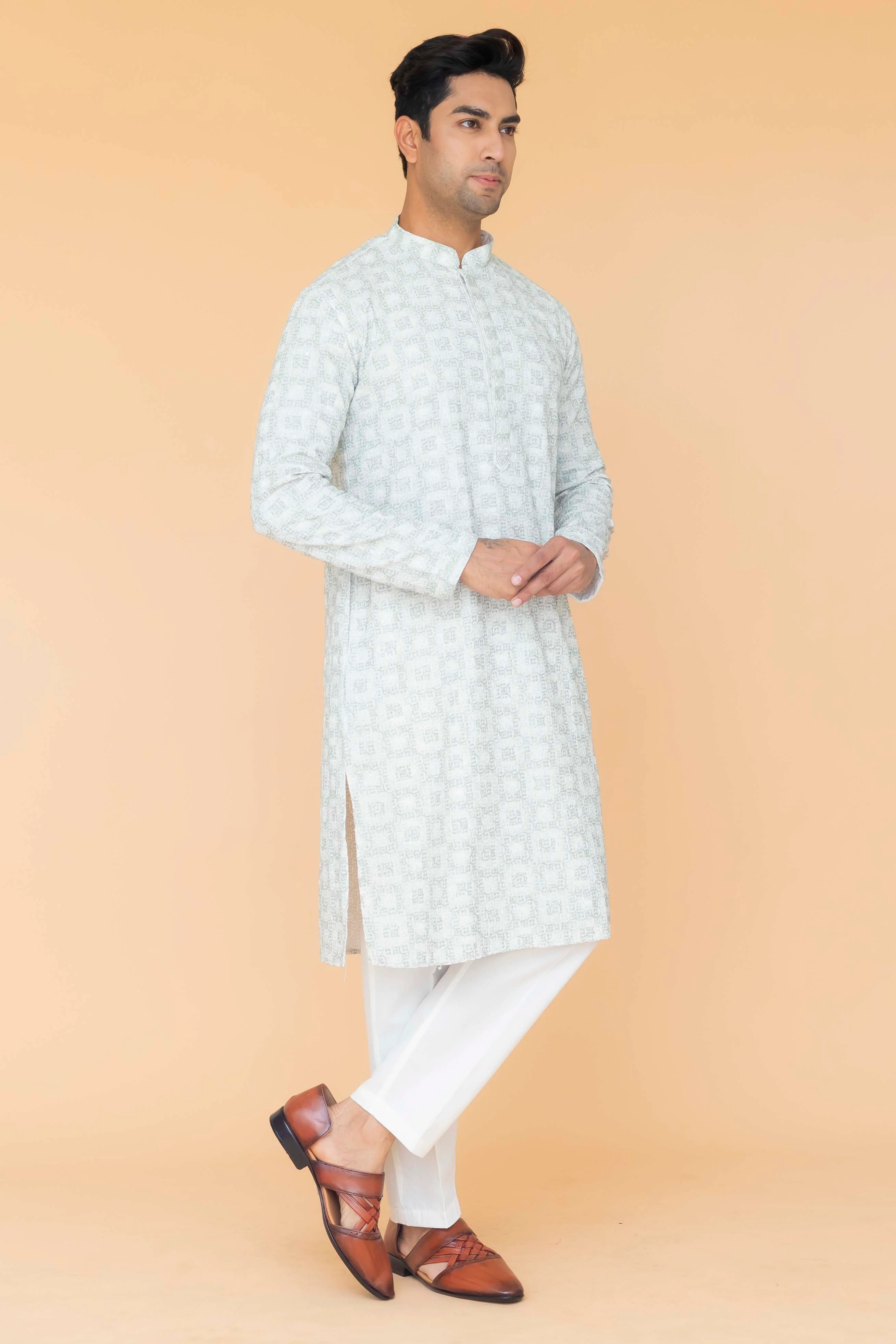 MLS PRINTED KURTA PAJAMA