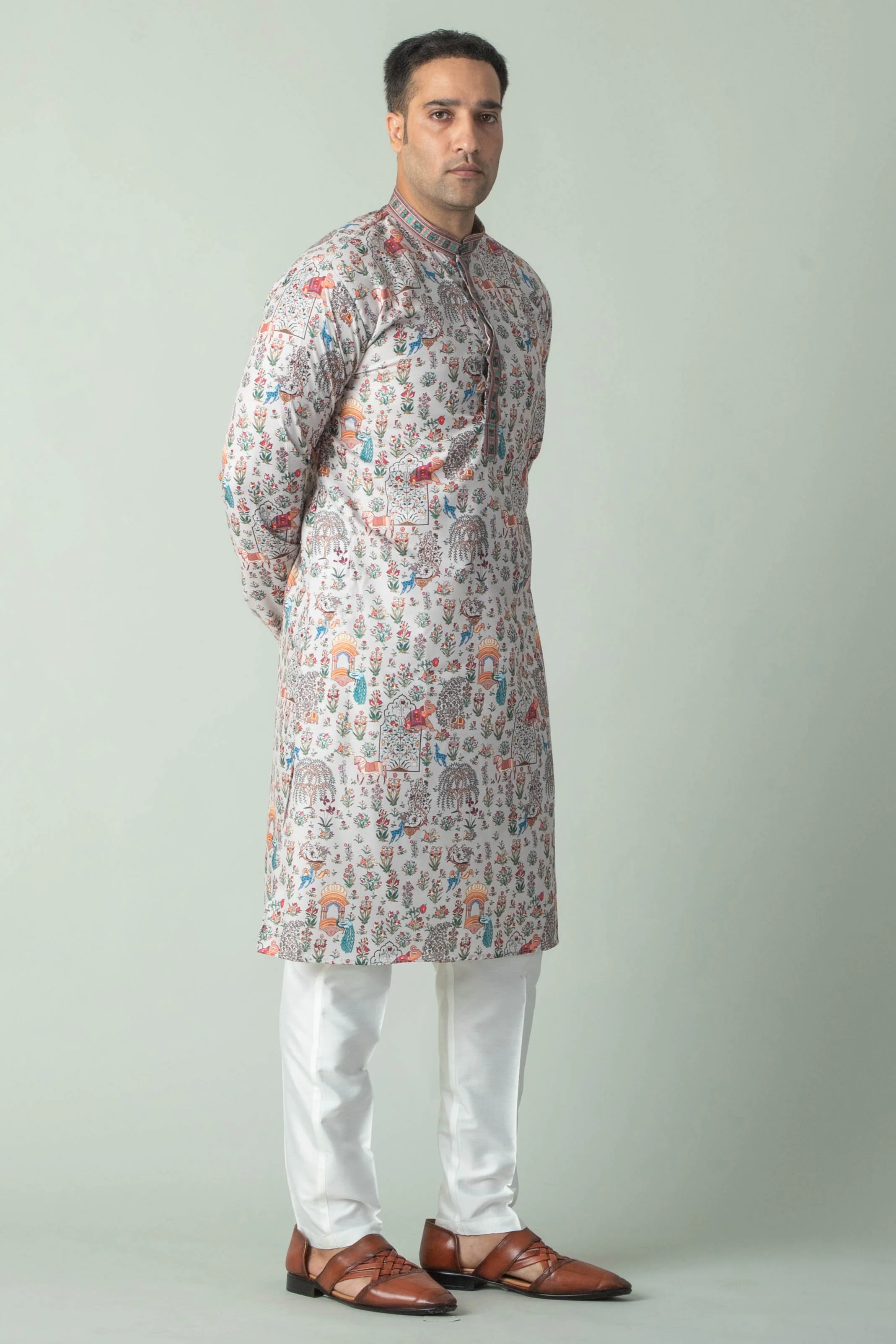MLS PRINTED KURTA PAJAMA