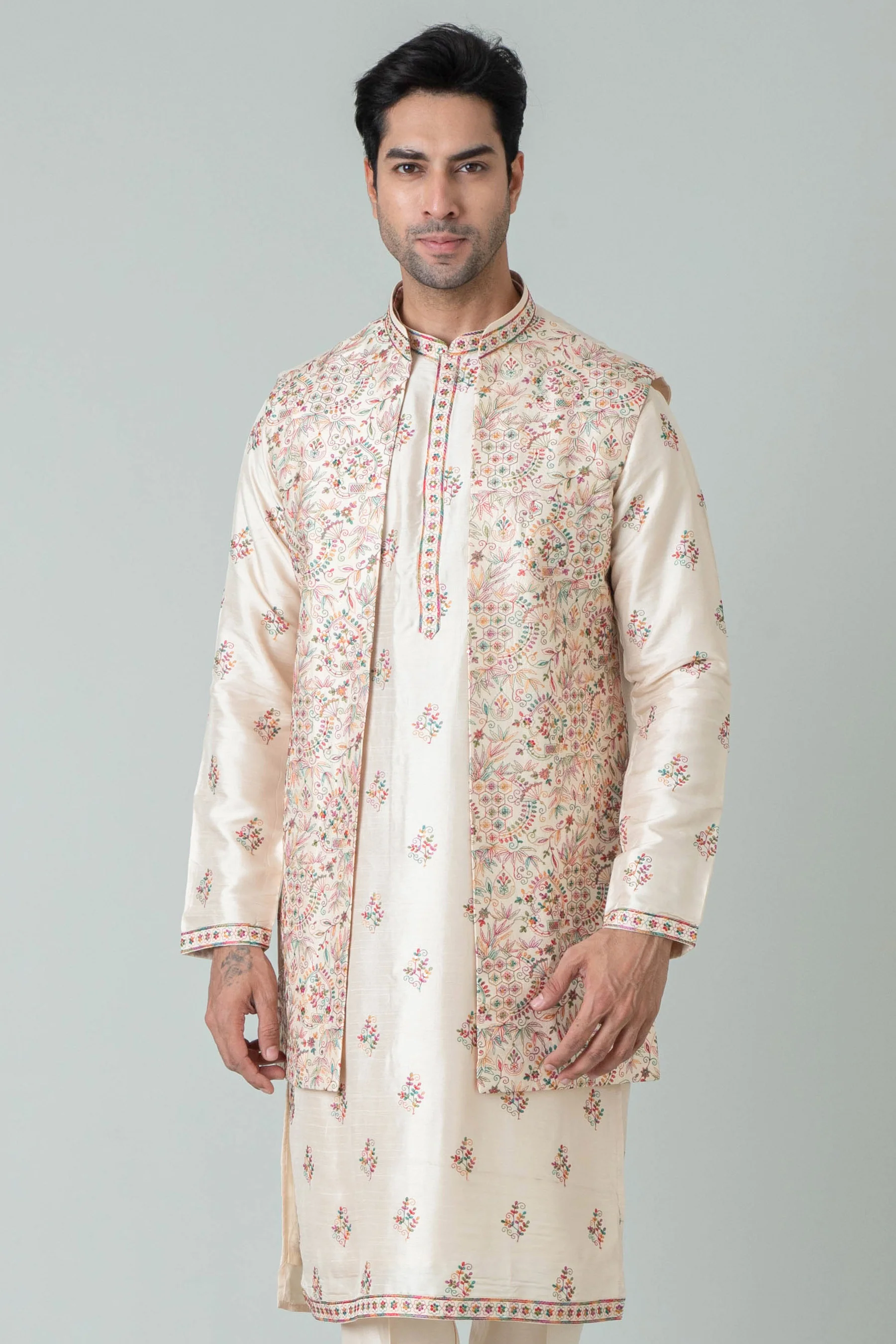 MLS KURTA JAWAHAR SET